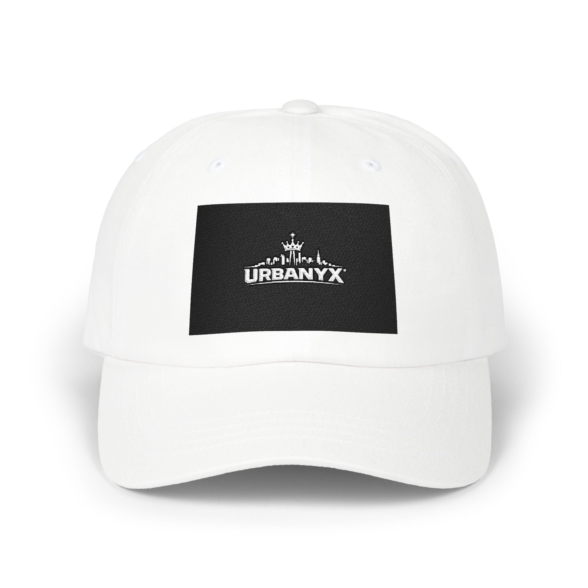 Classic Dad Cap — Urbanyx Black Logo Embroidered Baseball Hat