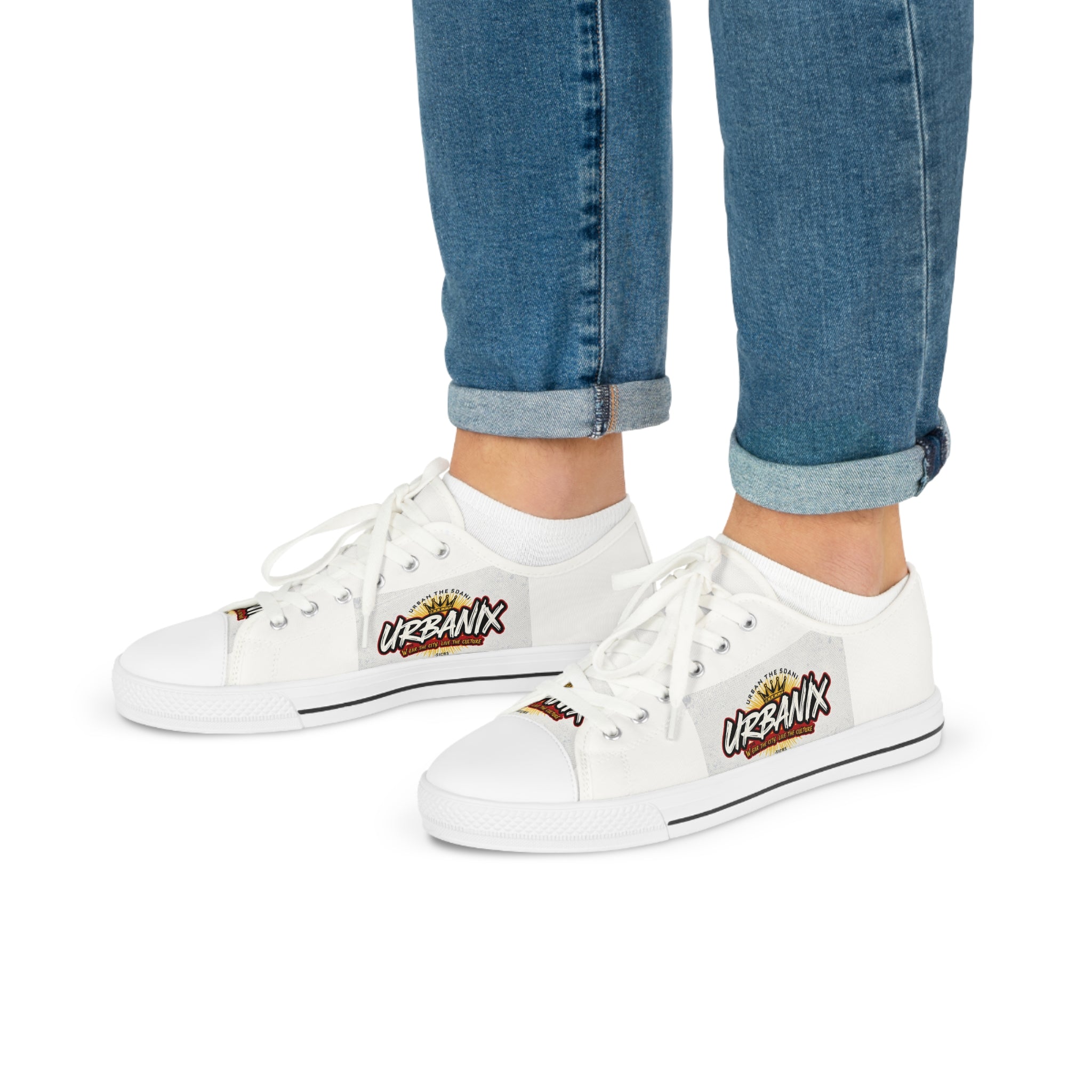 Urbanyv Low Top Sneakers — Urban Graffiti Logo Casual Shoes