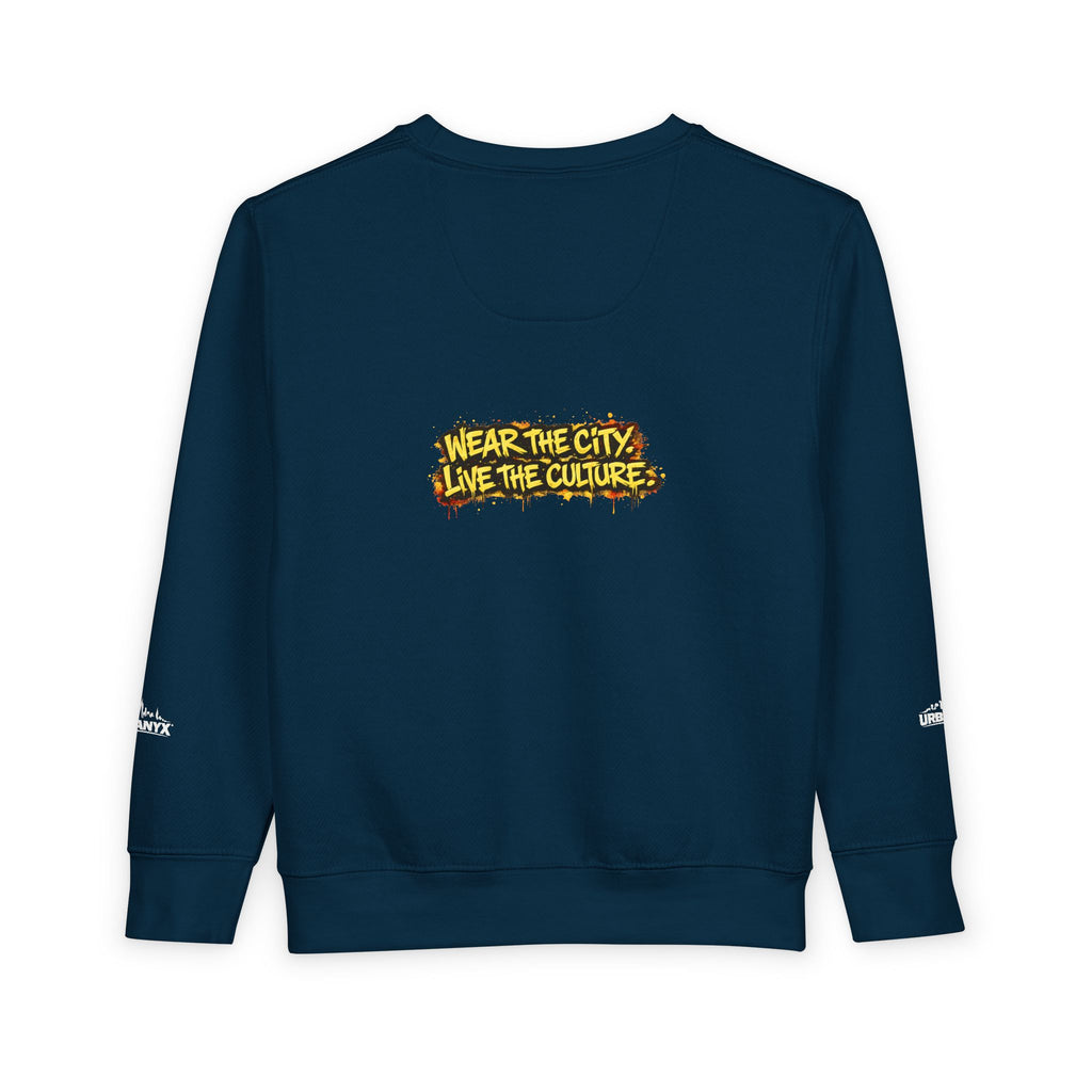 Urbanyx Toddler Sweatshirt — 'Wear the City, Live the Culture' Urban Kids Crewneck