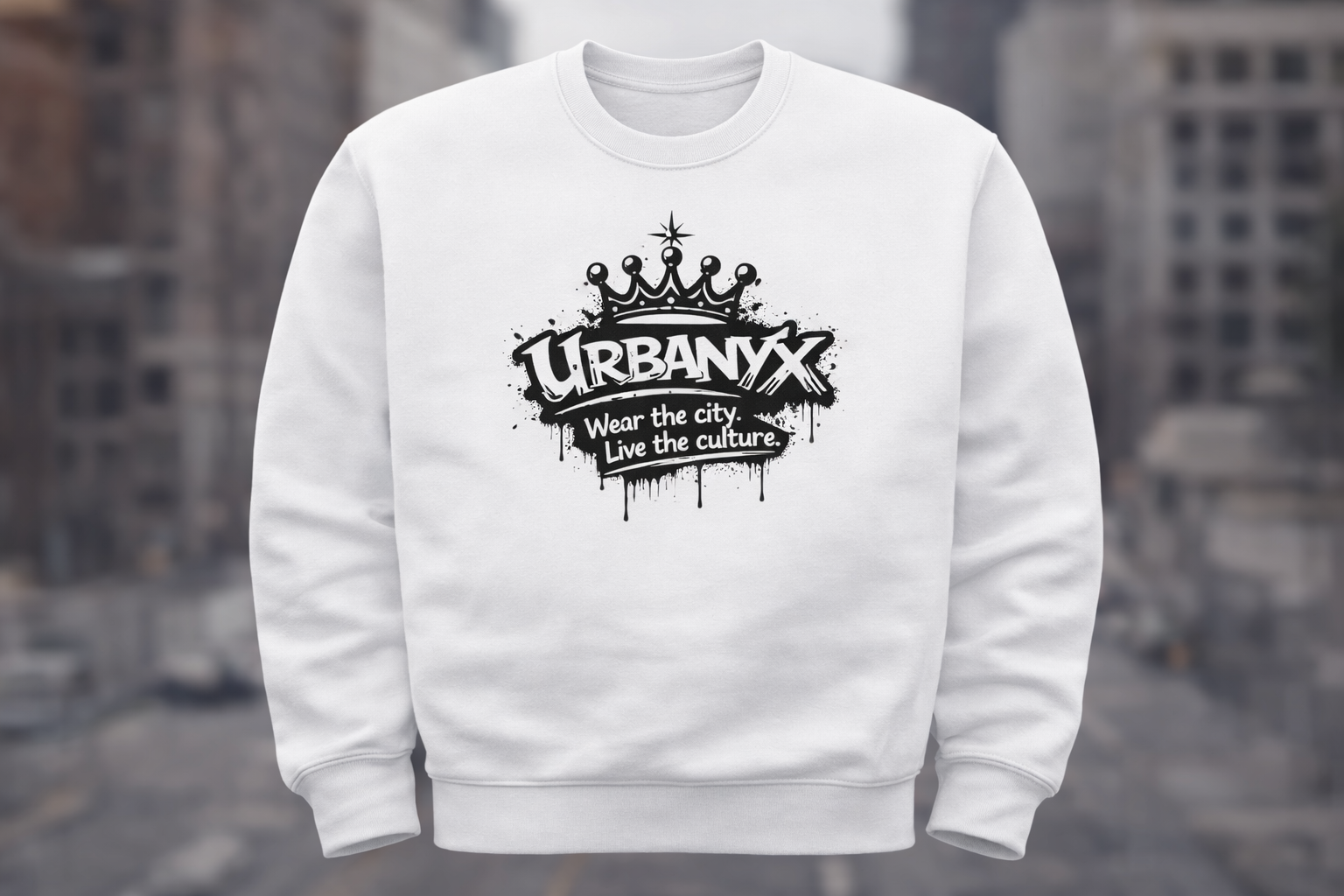 URBANYX MINIMAL Chest Logo Sweatshirt- Unisex