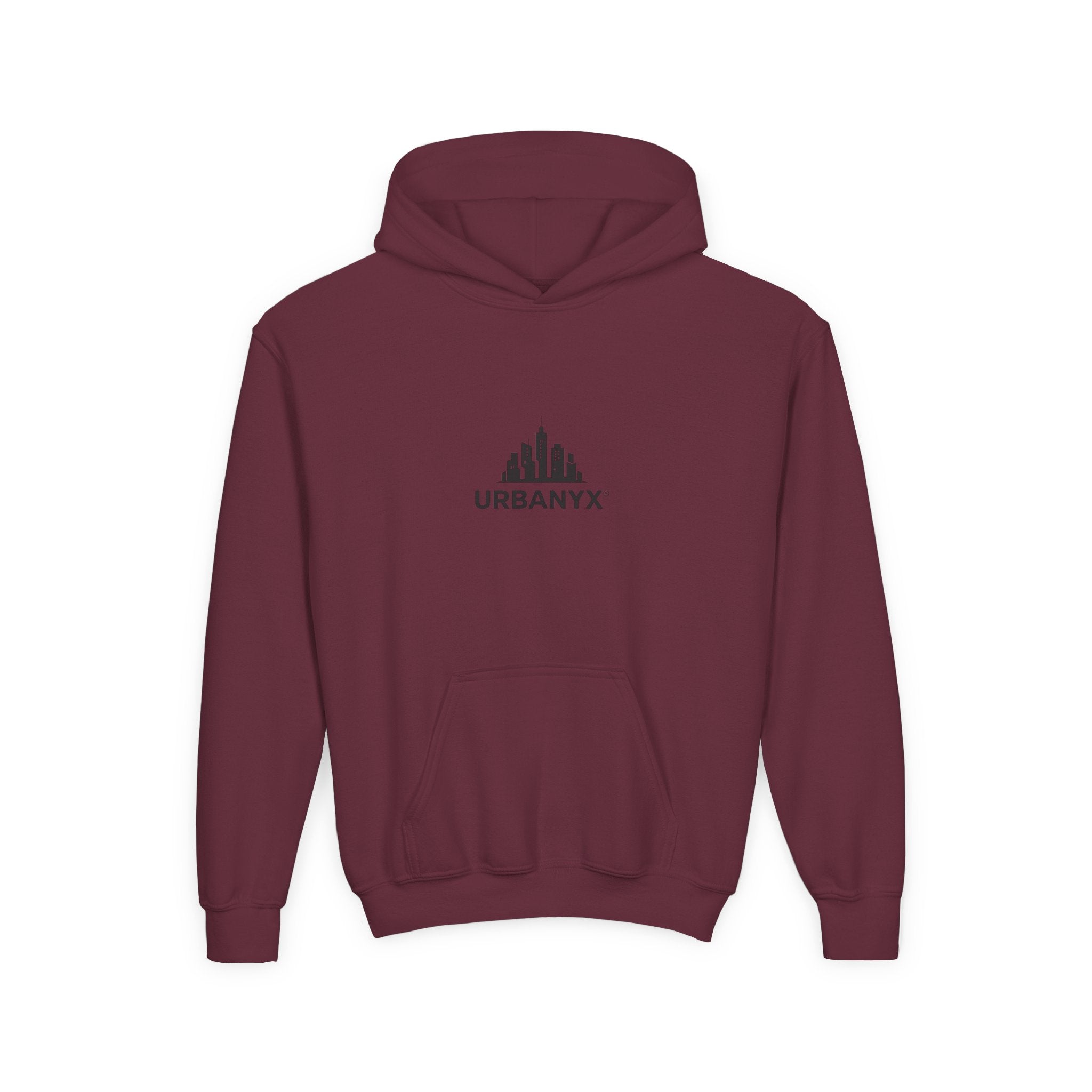 Urbanyx Kids Hoodie — UrbanX Logo Front & Colorful Graffiti Back Youth Sweatshirt