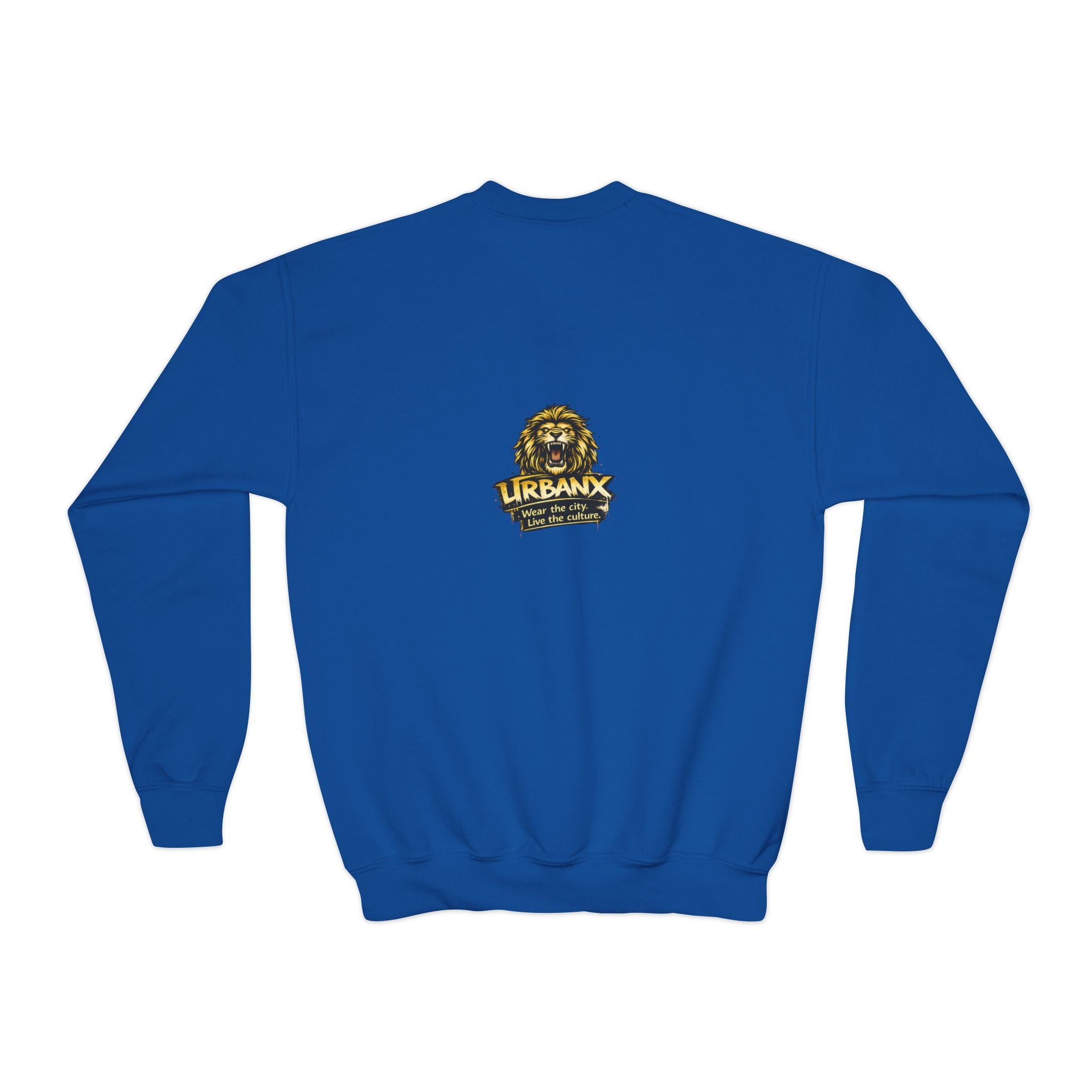 Urbanyx Youth Crewneck Sweatshirt - Colorful Urban Graffiti Logo Crew