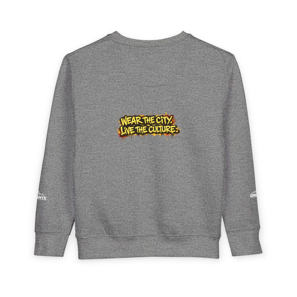 Urbanyx Toddler Sweatshirt — 'Wear the City, Live the Culture' Urban Kids Crewneck