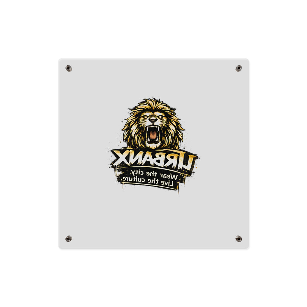 Urbanyx Acrylic Wall Art Panel — UrbanX Roaring Lion Logo Decor