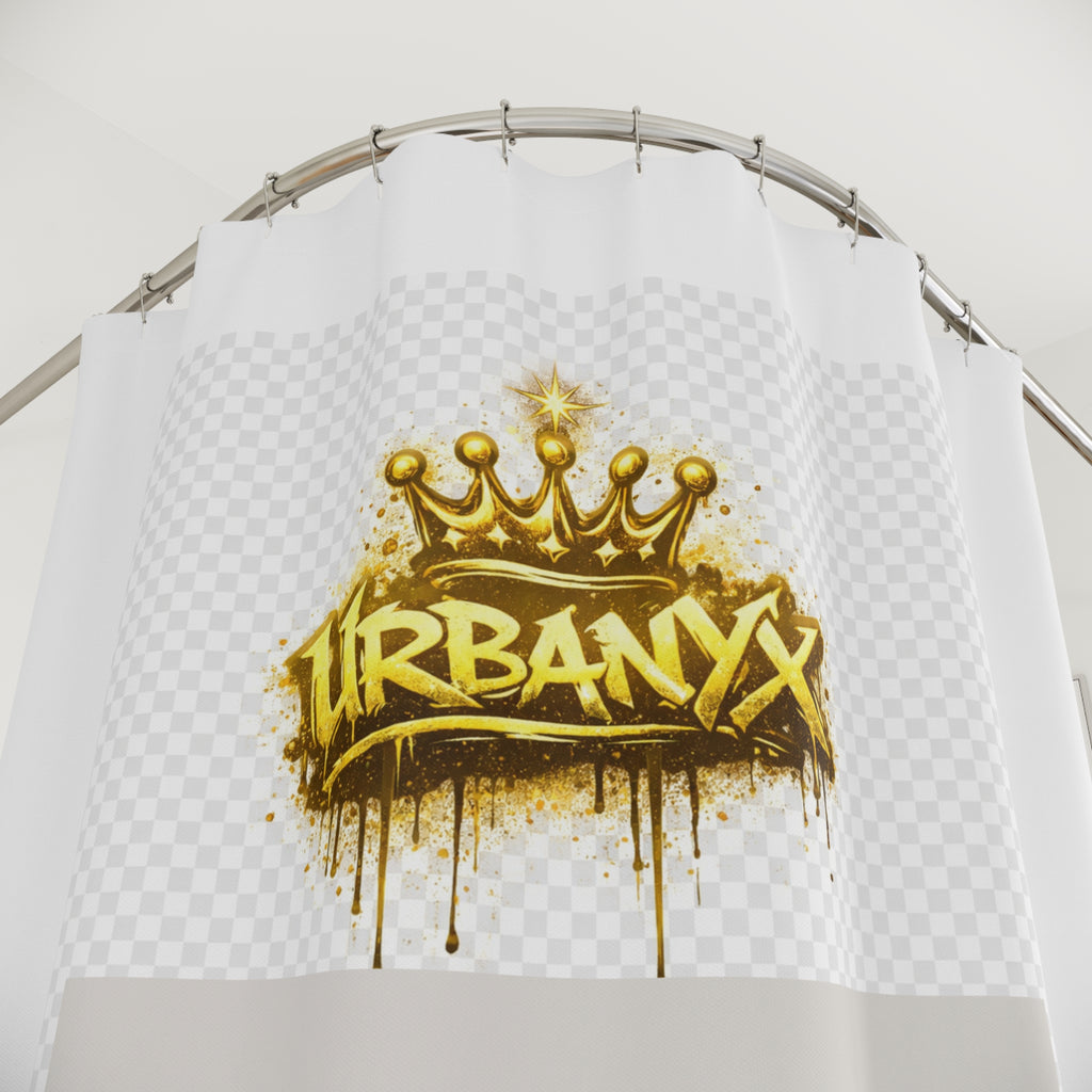 Urban Graffiti Shower Curtain – "Wear the City. Live the Culture" Street Art Bath Decor