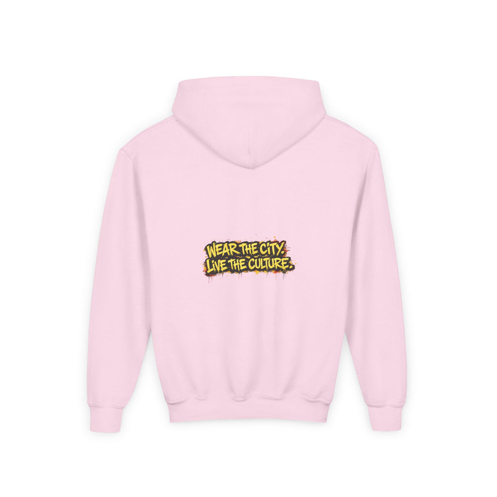 UrbanyX Youth Hoodie — UrbanX Graffiti Crown "Wear the City, Live the Culture" Streetwear