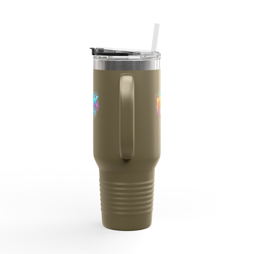 Urbanyx 40oz Insulated Travel Mug — Urban Graffiti 'Urban X' Colorful Logo