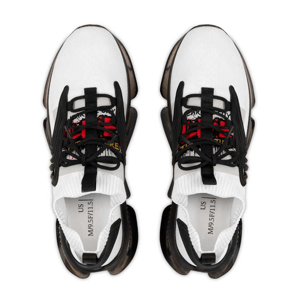 Men's White Mesh Sneakers — Lightweight Breathable Athletic Shoes with Color-Speckled SoleUrbanyX wear the city , we the Culture