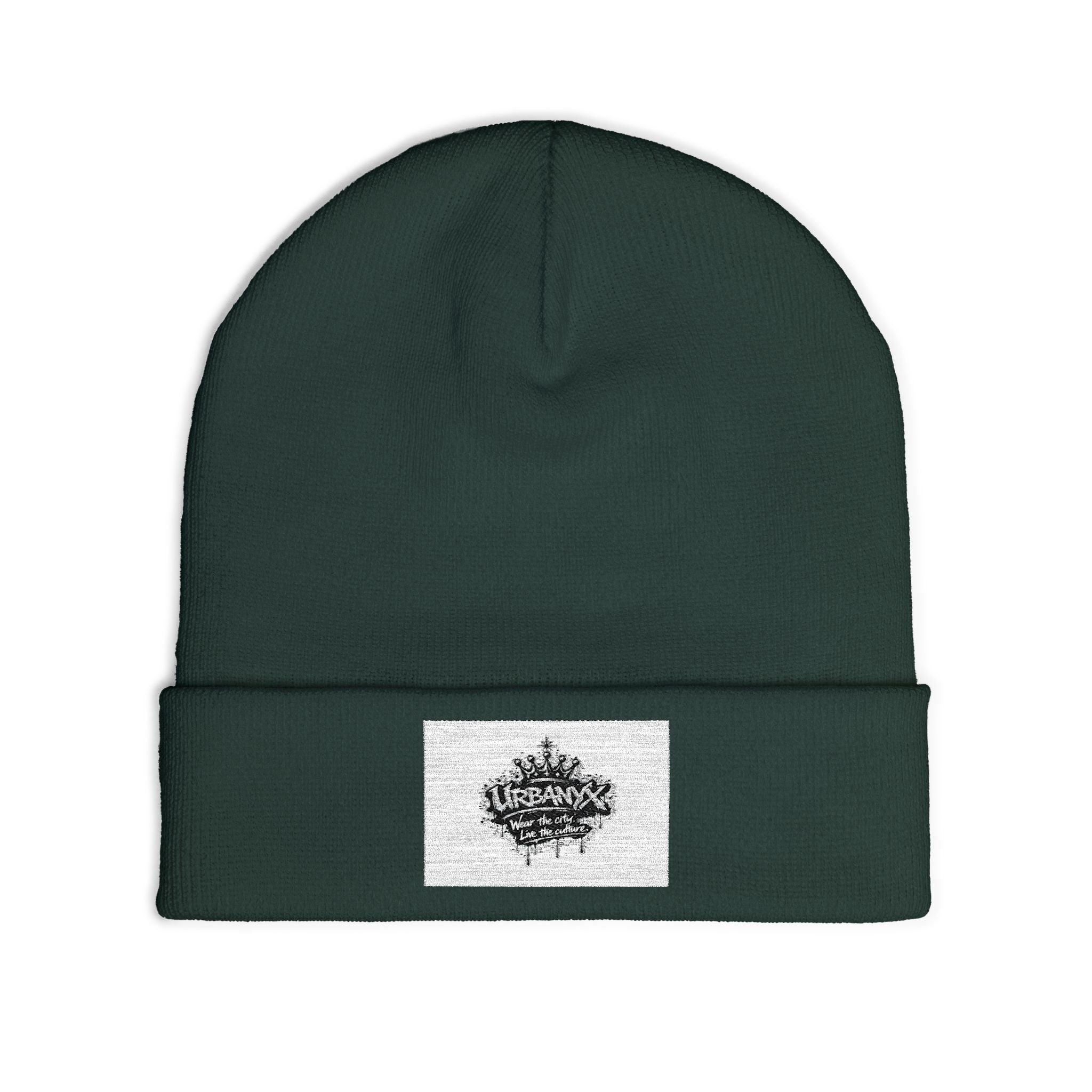 Embroidered Crown Knit Beanie – Vintage Crown Logo Winter Hat