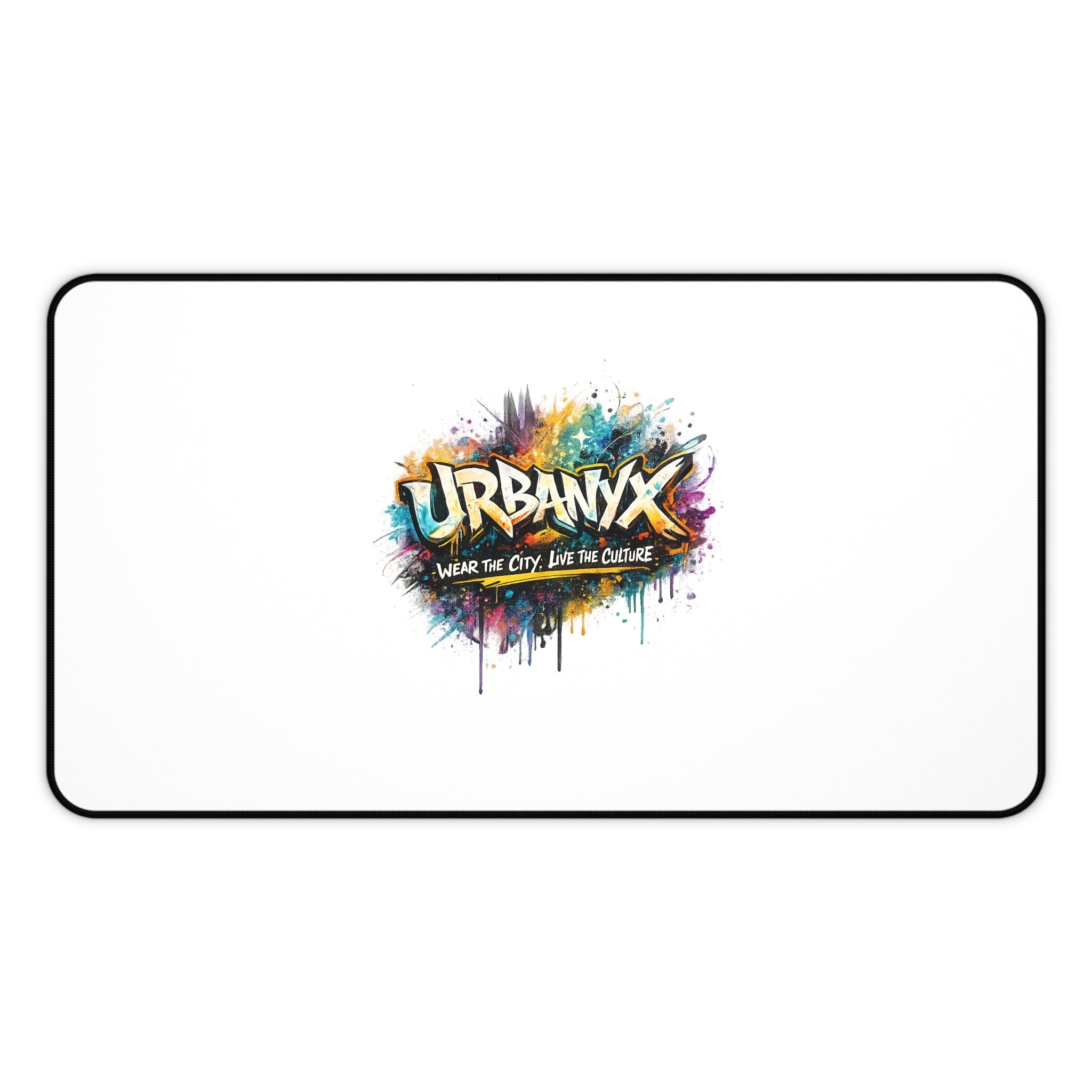 Urbanyx Desk Mat — UrbanX Graffiti Logo Desk Mat ("Urbanx: Where the City Lives the Culture")