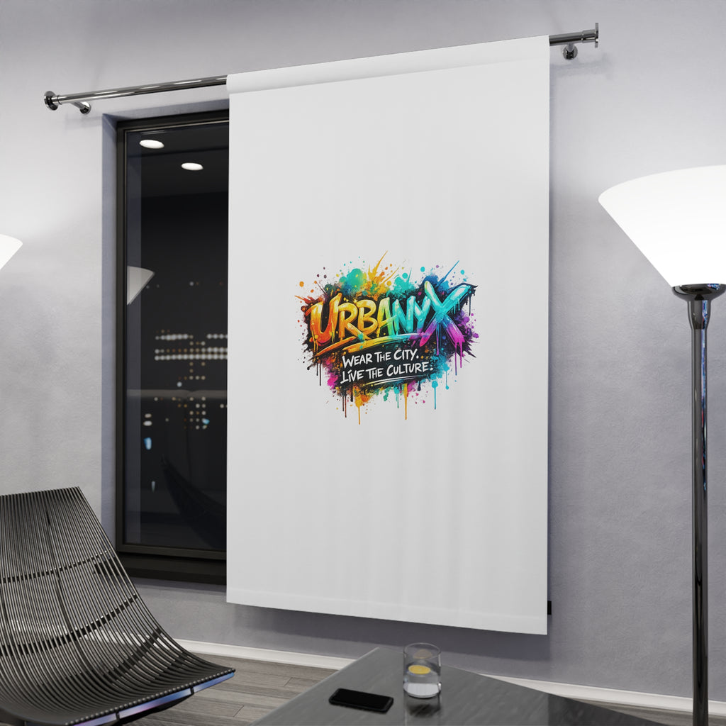 Urbanyx Graffiti Window Curtain — Colorful 'Urban' Street Art Design