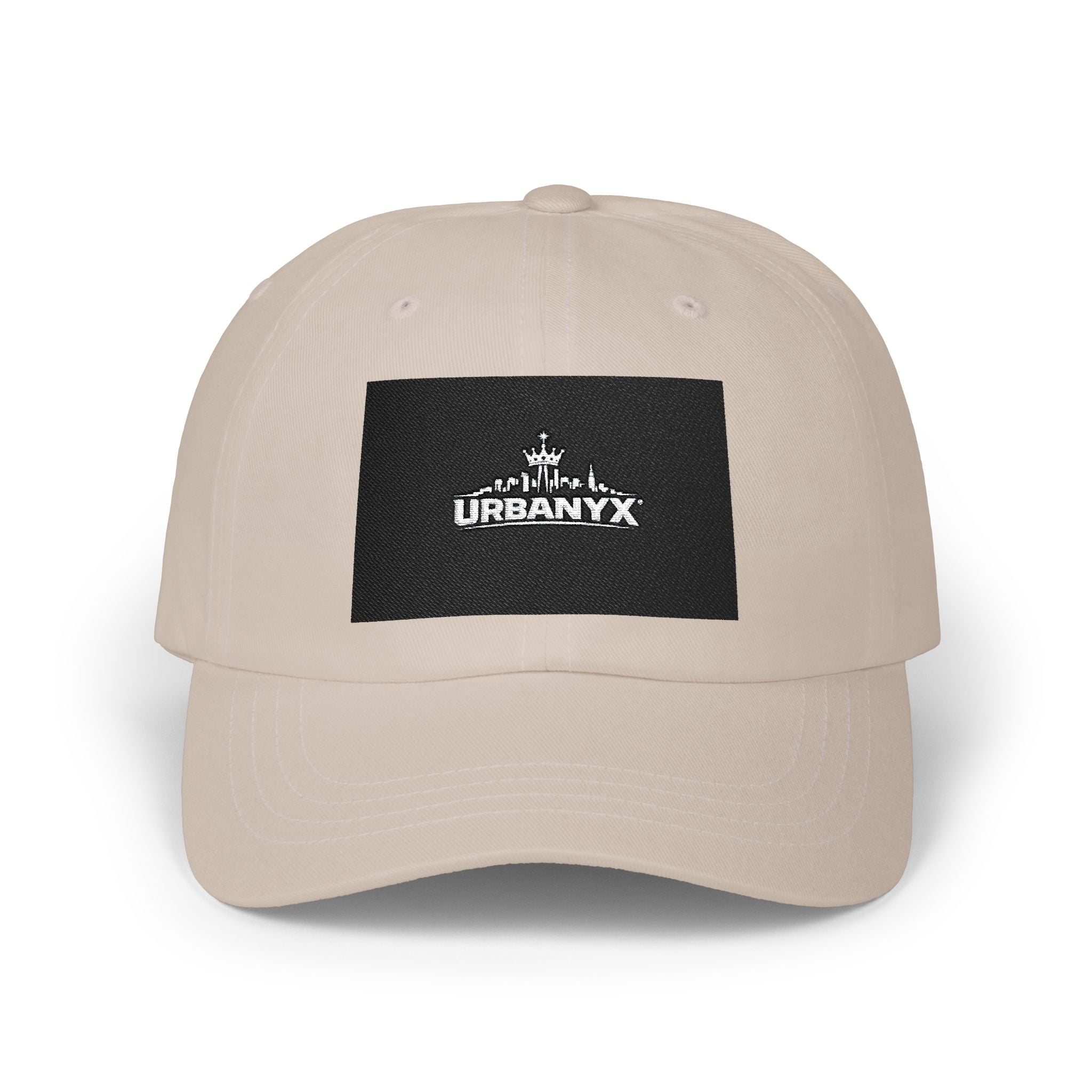 Classic Dad Cap — Urbanyx Black Logo Embroidered Baseball Hat