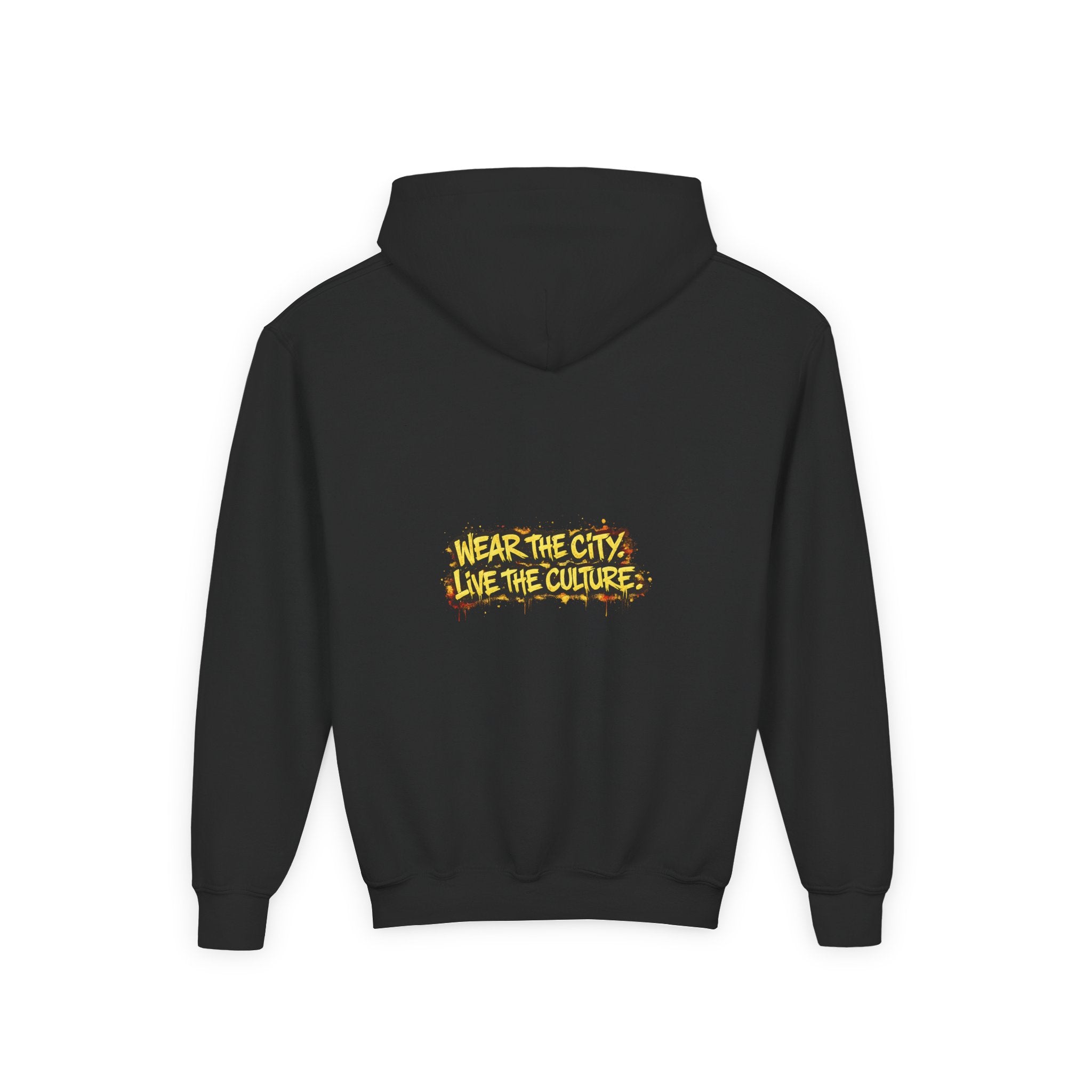UrbanyX Youth Hoodie — UrbanX Graffiti Crown "Wear the City, Live the Culture" Streetwear