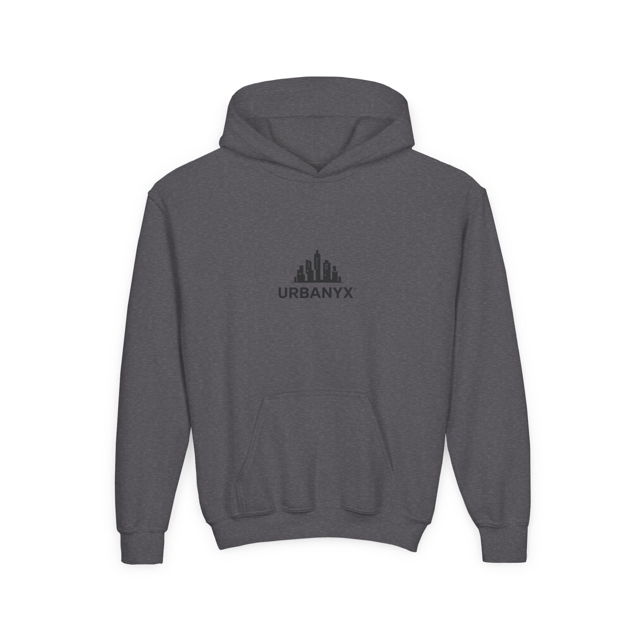 Urbanyx Kids Hoodie — UrbanX Logo Front & Colorful Graffiti Back Youth Sweatshirt