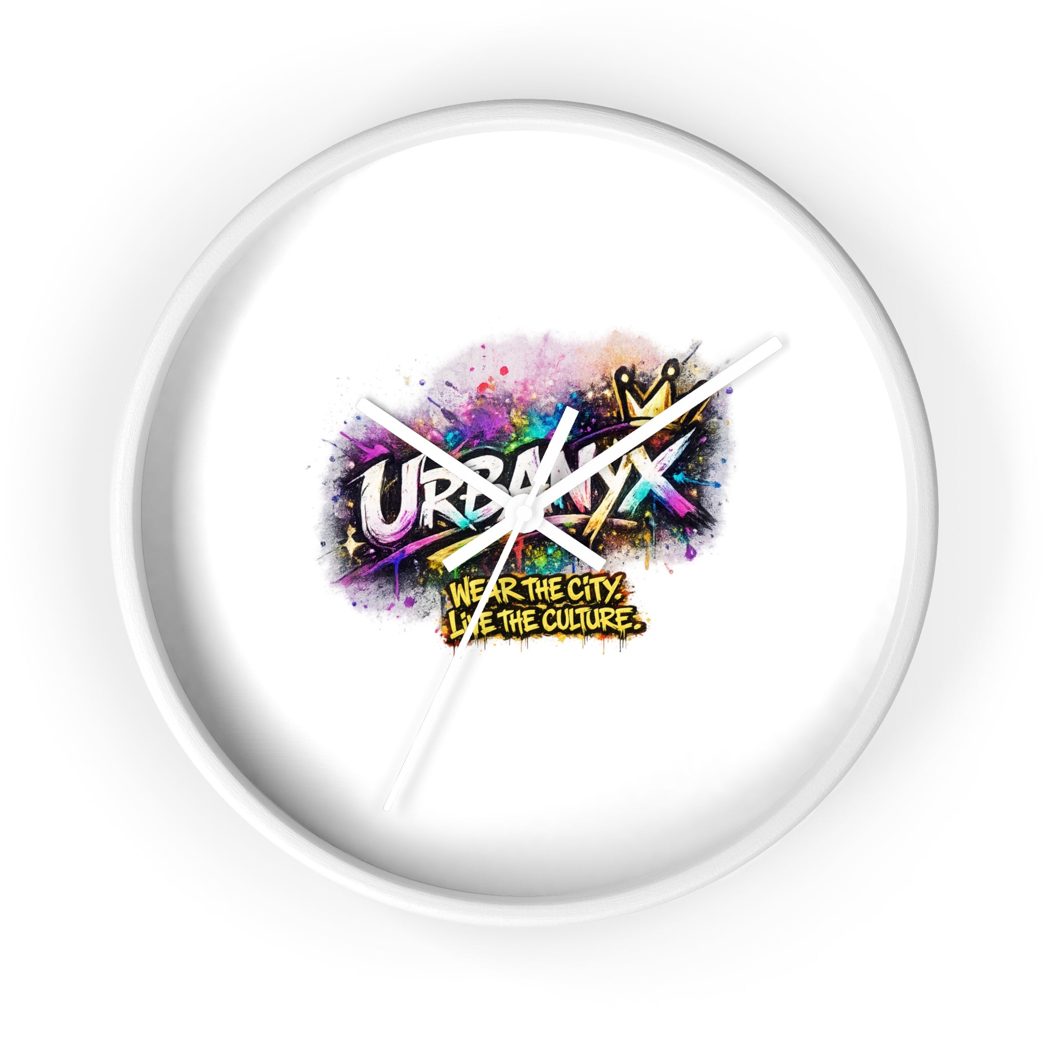 Urbanyx Graffiti Wall Clock — Colorful Street Art Timepiece