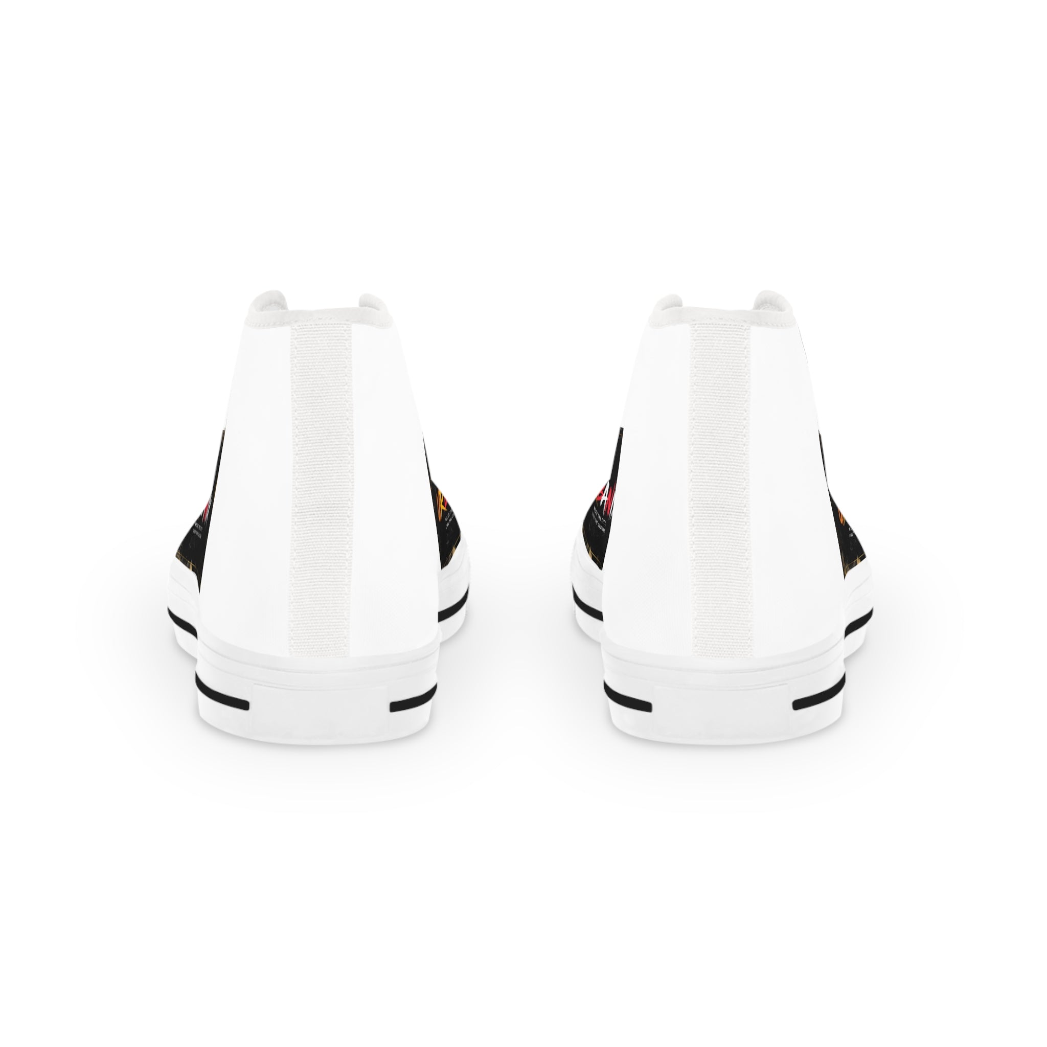 High Top Sneakers — Urban Graffiti Logo Men's Casual Shoes