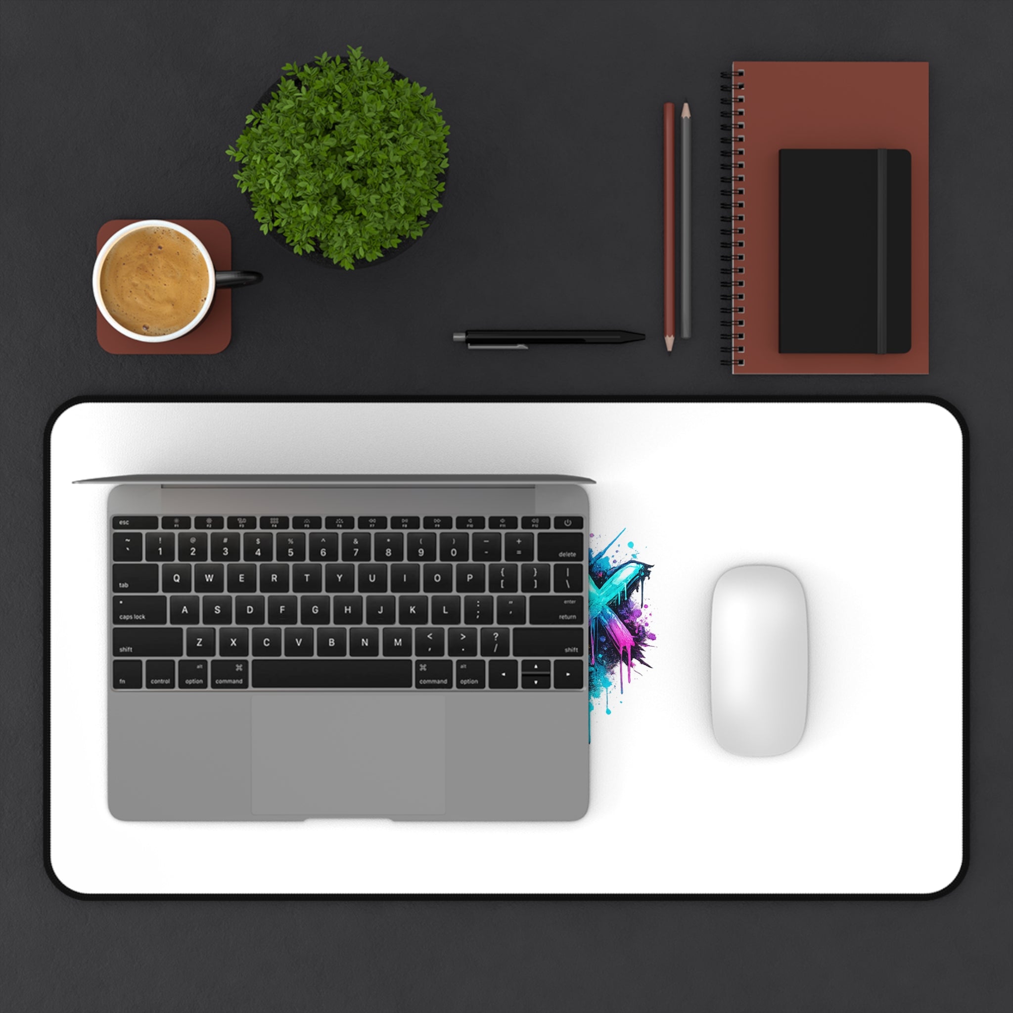 Urbanyx Graffiti Desk Mat — 'Wear the City, Live the Culture' Large Mouse Pad