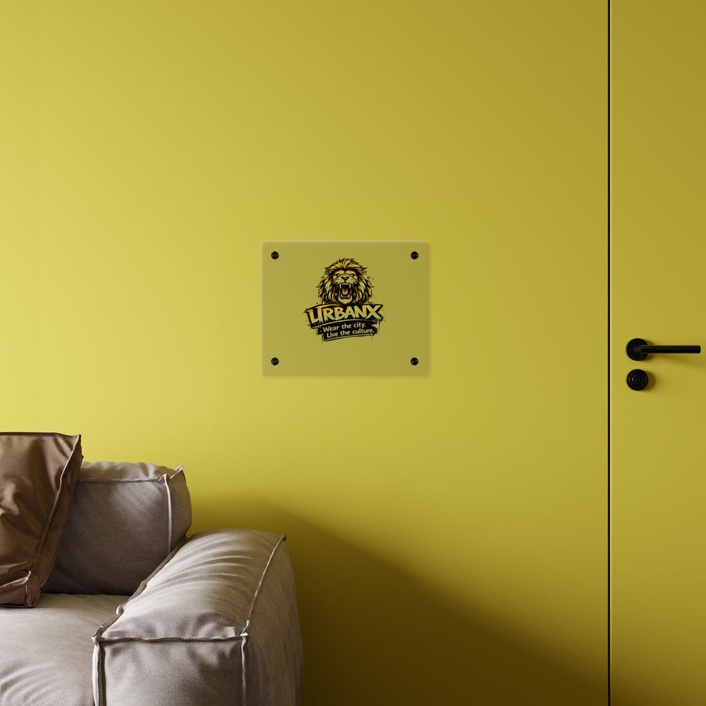 Urbanyx Acrylic Wall Art Panel — UrbanX Roaring Lion Logo Decor