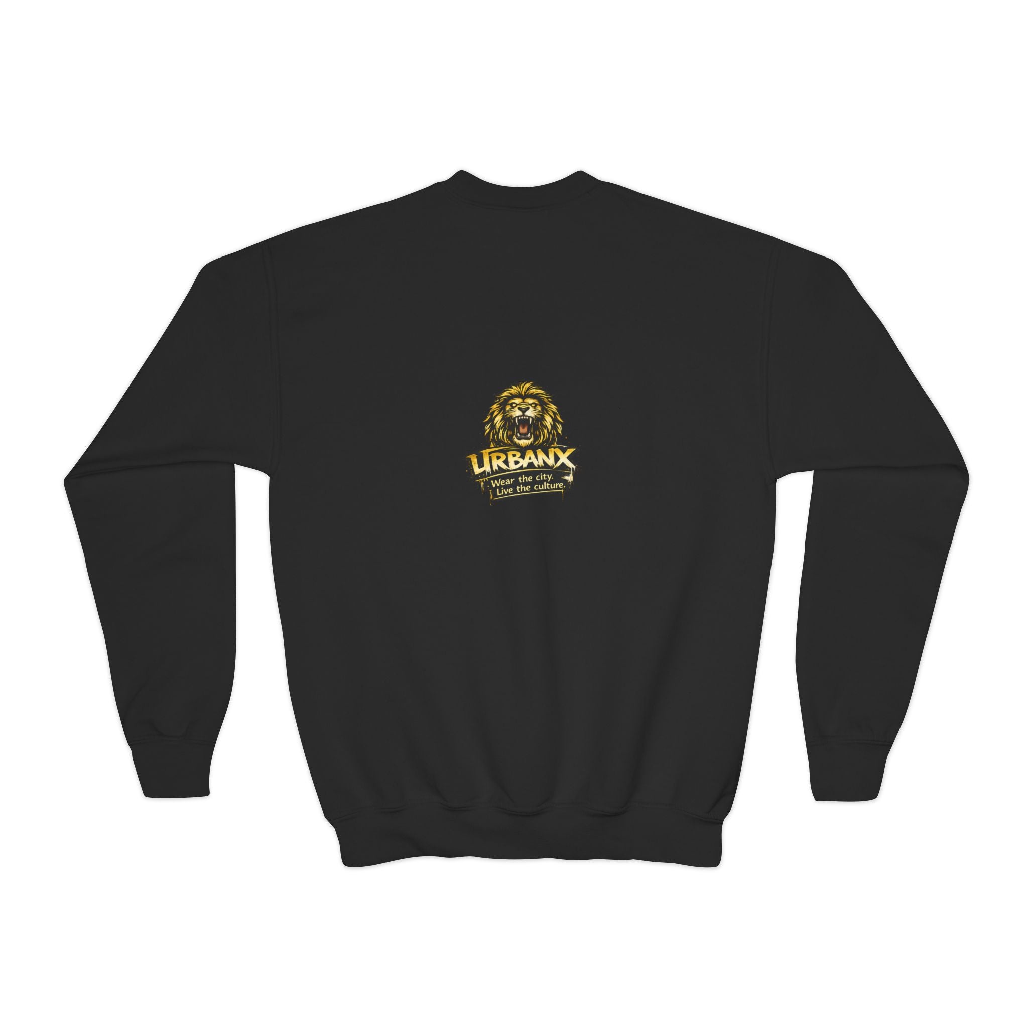 Urbanyx Youth Crewneck Sweatshirt - Colorful Urban Graffiti Logo Crew