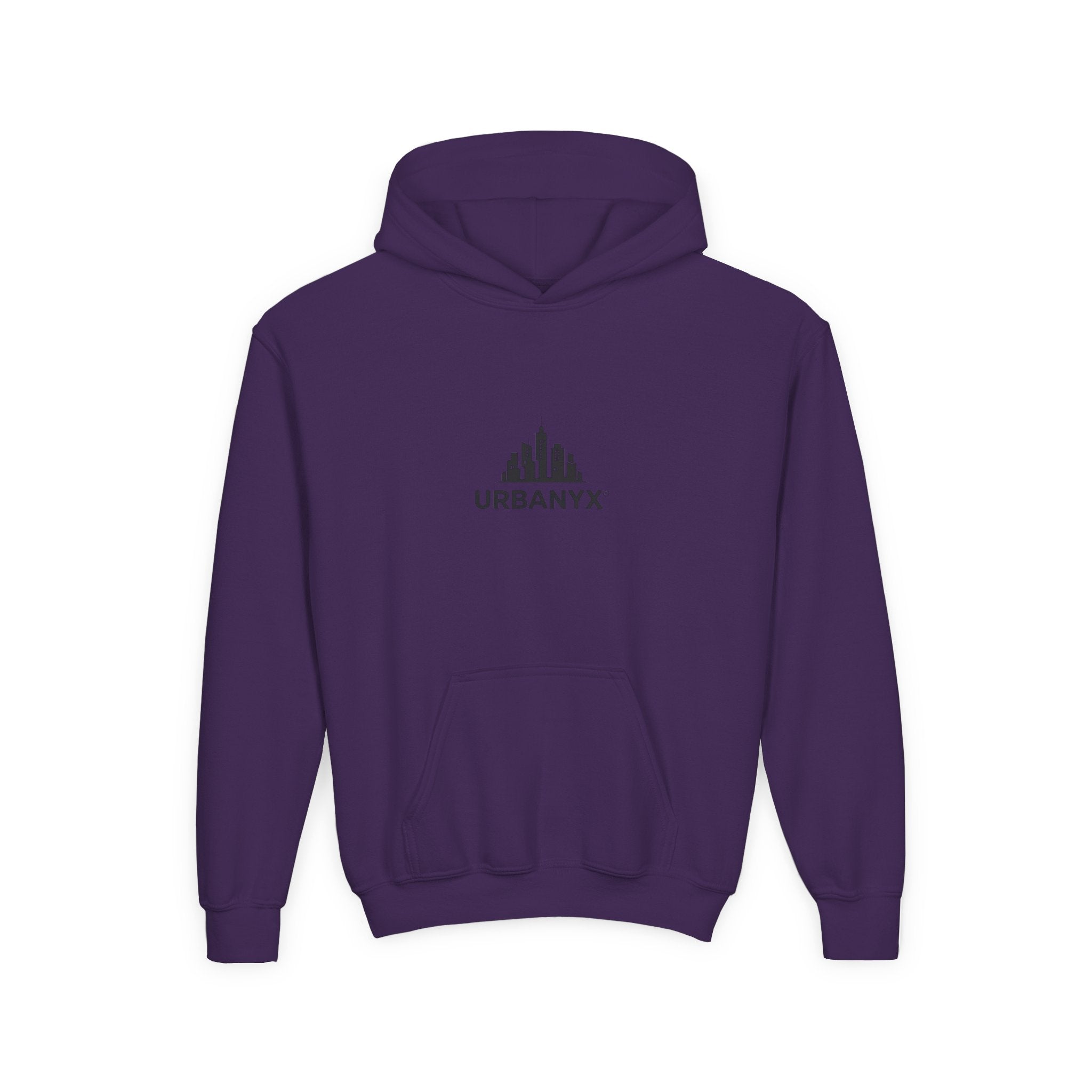 Urbanyx Kids Hoodie — UrbanX Logo Front & Colorful Graffiti Back Youth Sweatshirt