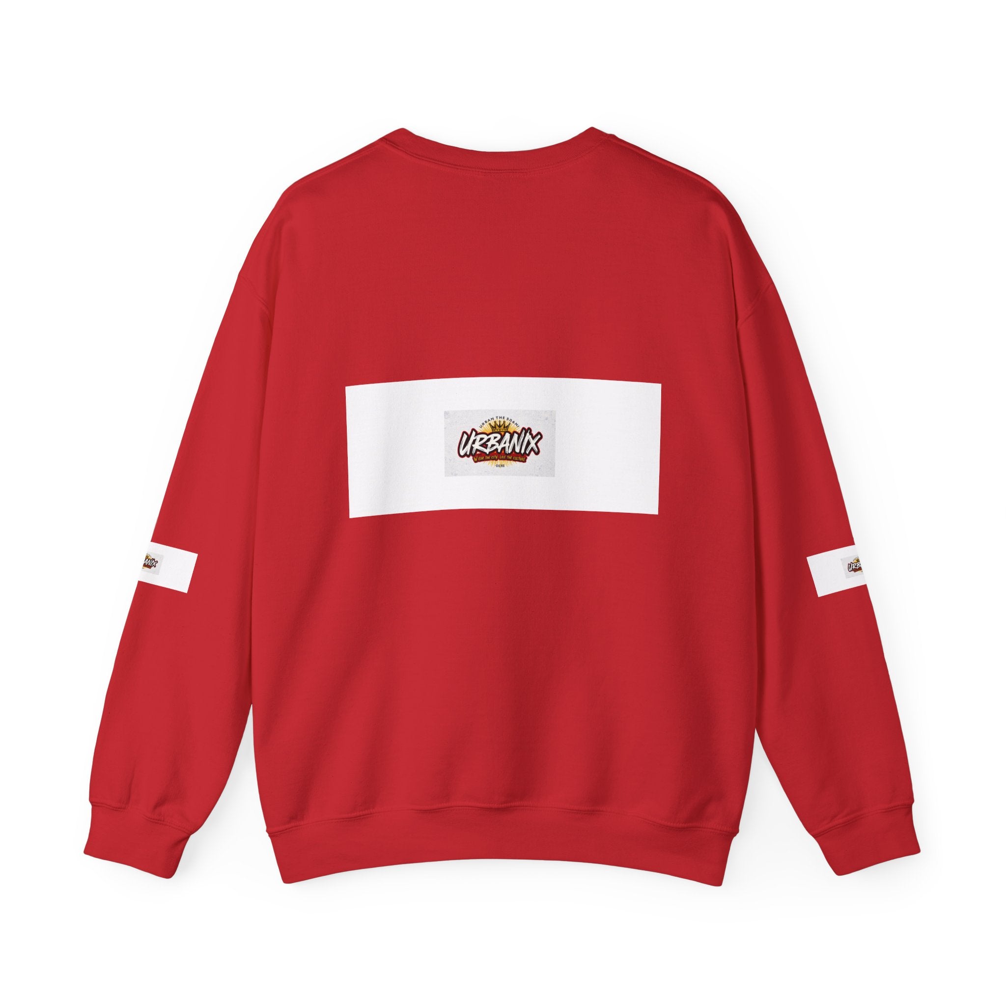 Crewneck Sweatshirt — 'Vibrant Urbanix' Logo Minimalist Streetwear