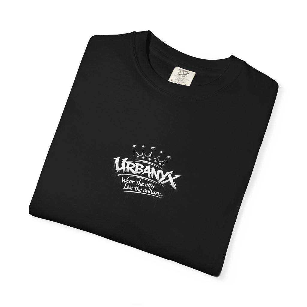 UrbanX Crown Logo T-Shirt — Small Chest Graphic Streetwear Tee