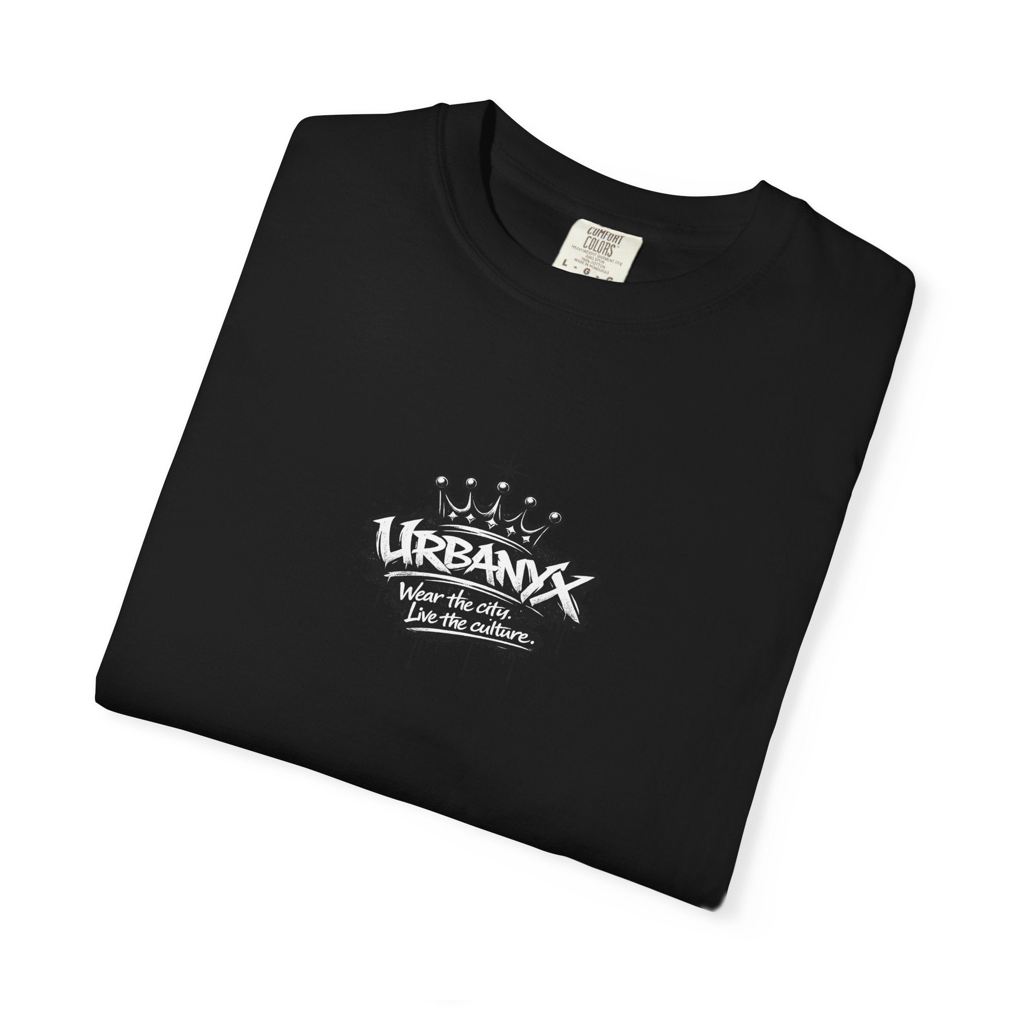 UrbanX Crown Logo T-Shirt — Small Chest Graphic Streetwear Tee
