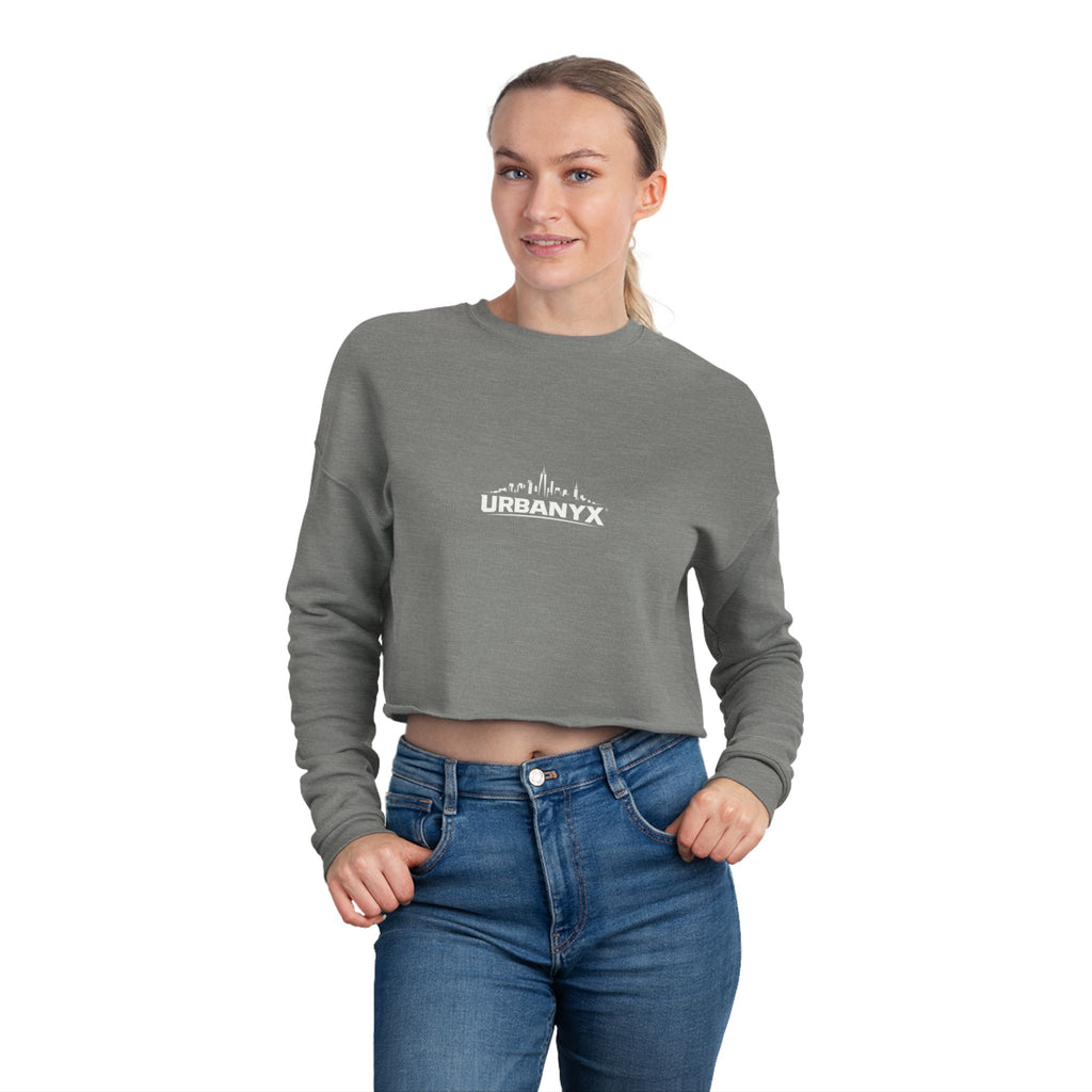 Cropped Sweatshirt — 'Wear the City, Live the Culture' Urban Graphic