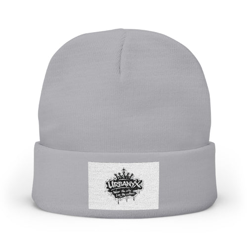 Embroidered Crown Knit Beanie – Vintage Crown Logo Winter Hat
