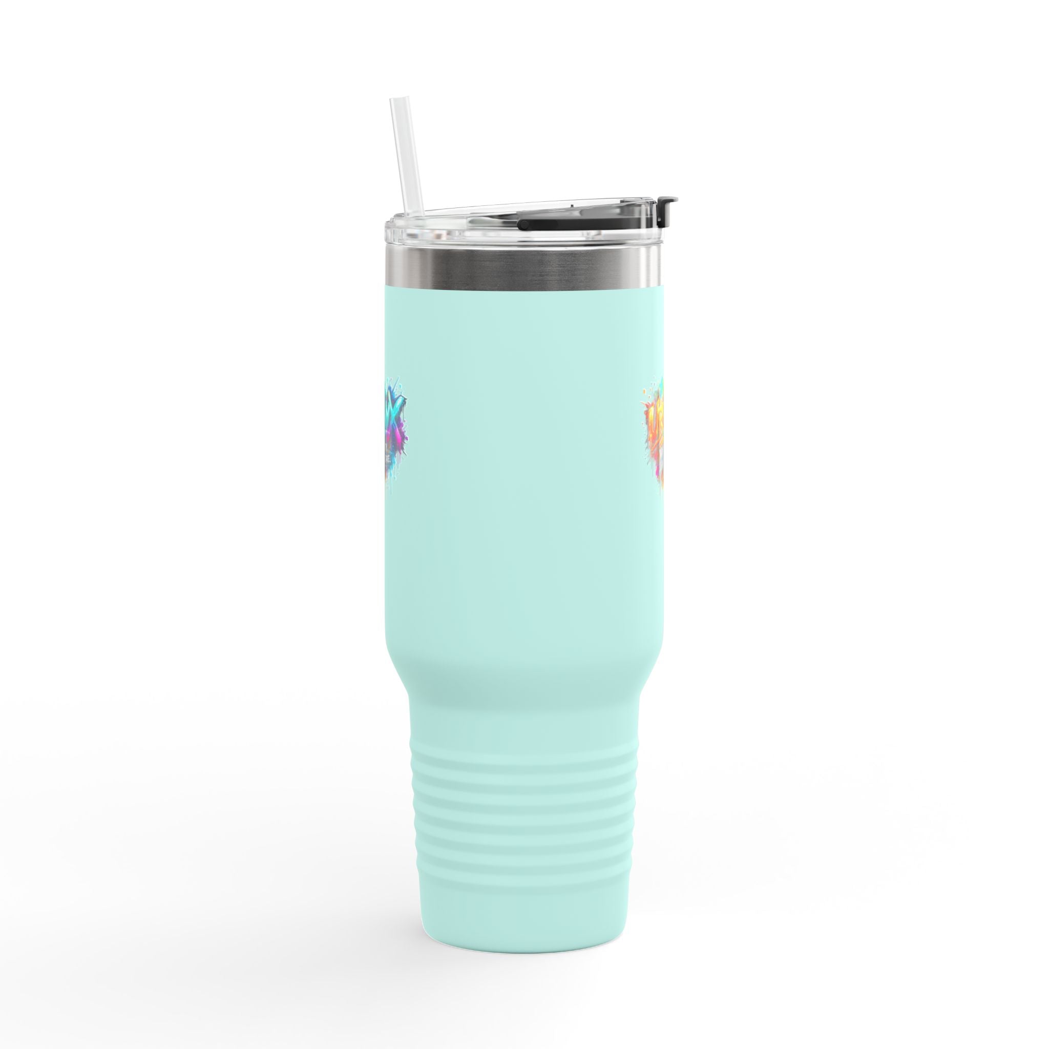 Urbanyx 40oz Insulated Travel Mug — Urban Graffiti 'Urban X' Colorful Logo