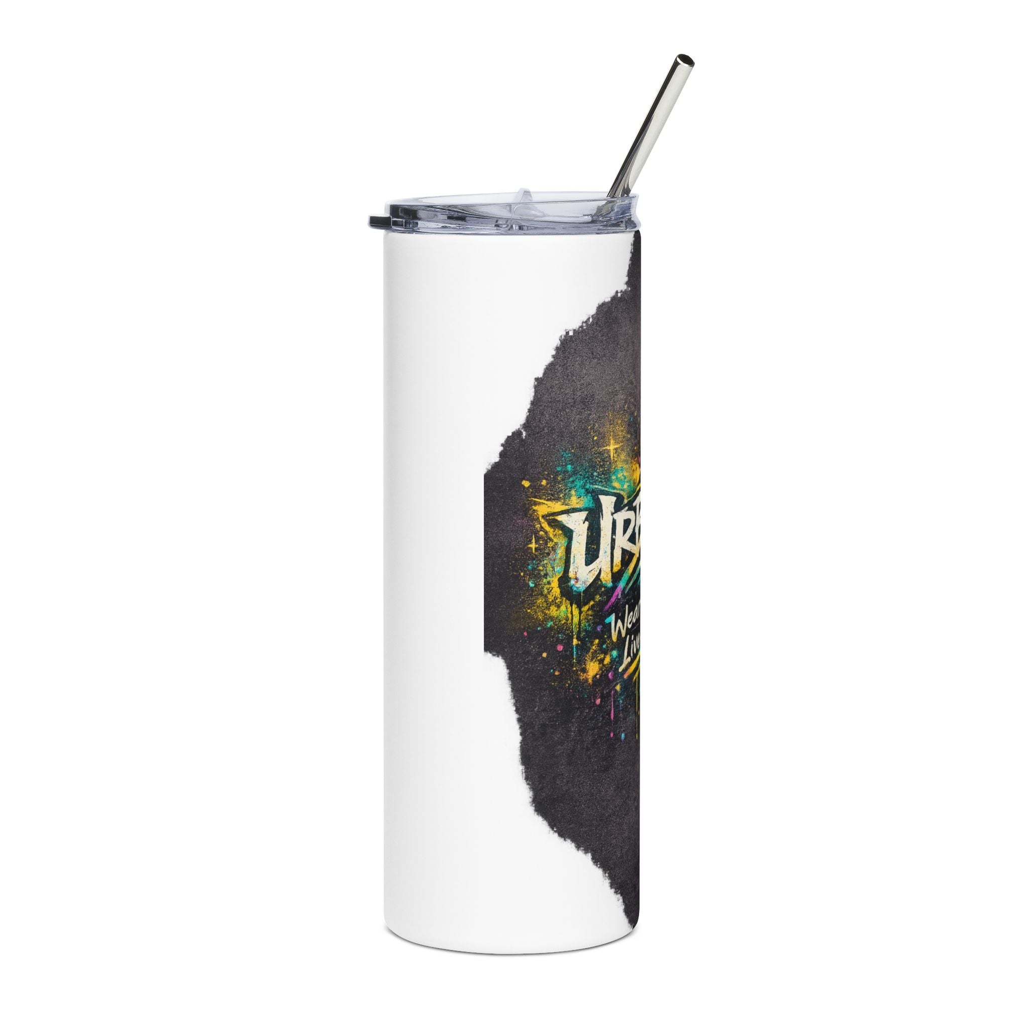 Urbanyx 20oz Stainless Steel Tumbler — Urban Graffiti 'Wear the City, Live the Culture' Insulated Travel Cup