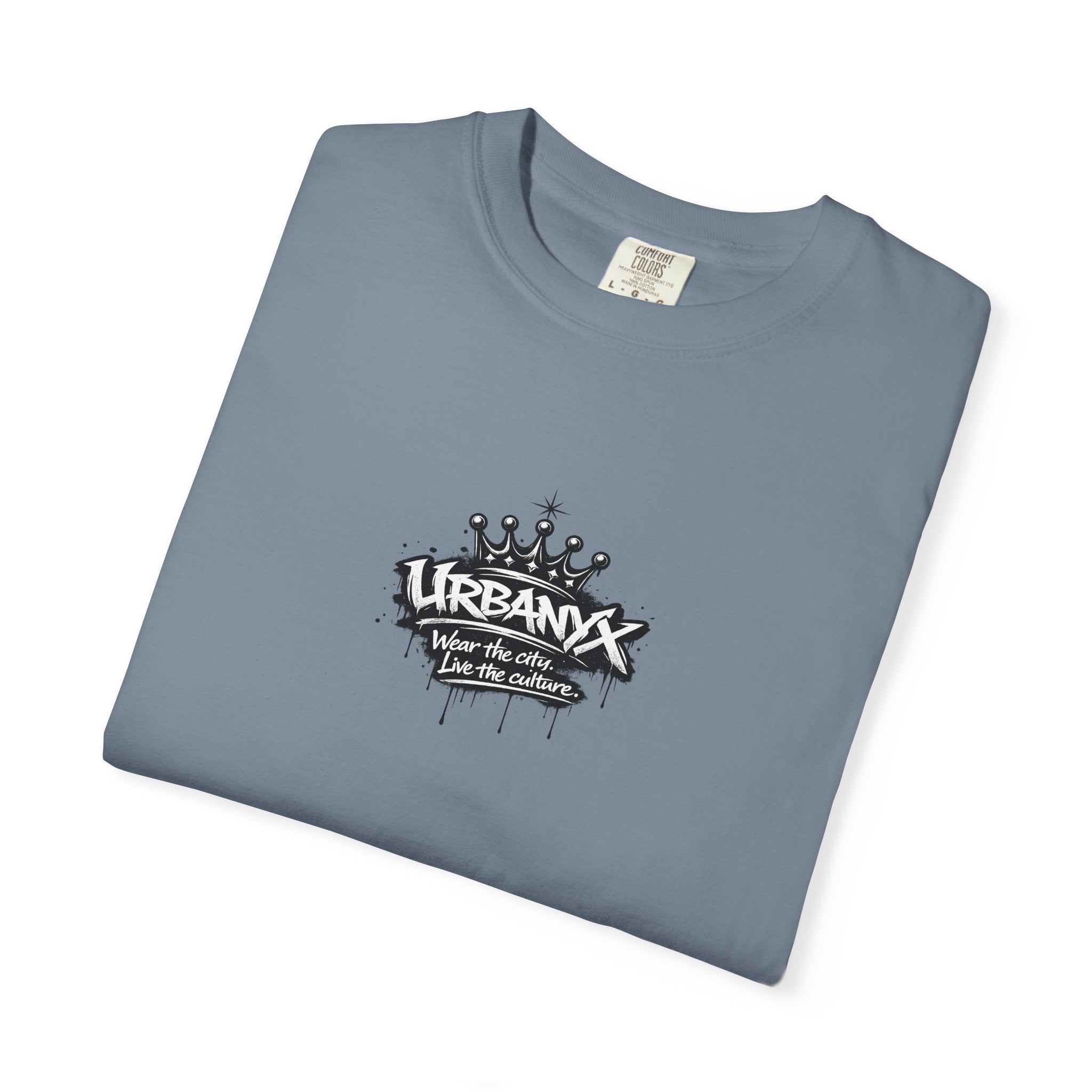 UrbanX Crown Logo T-Shirt — Small Chest Graphic Streetwear Tee