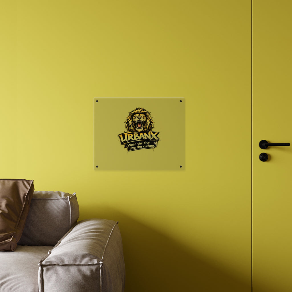 Urbanyx Acrylic Wall Art Panel — UrbanX Roaring Lion Logo Decor