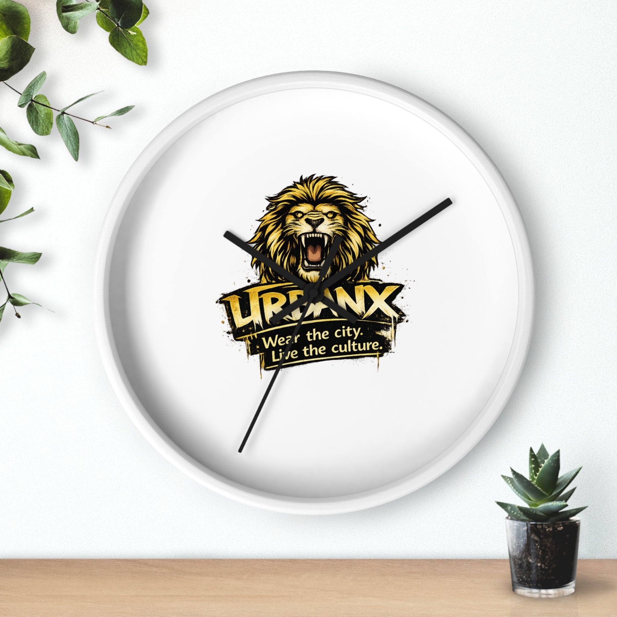 Urbanyx Wall Clock — UrbanX "Wear the city, Live the culture" Decorative Clock
