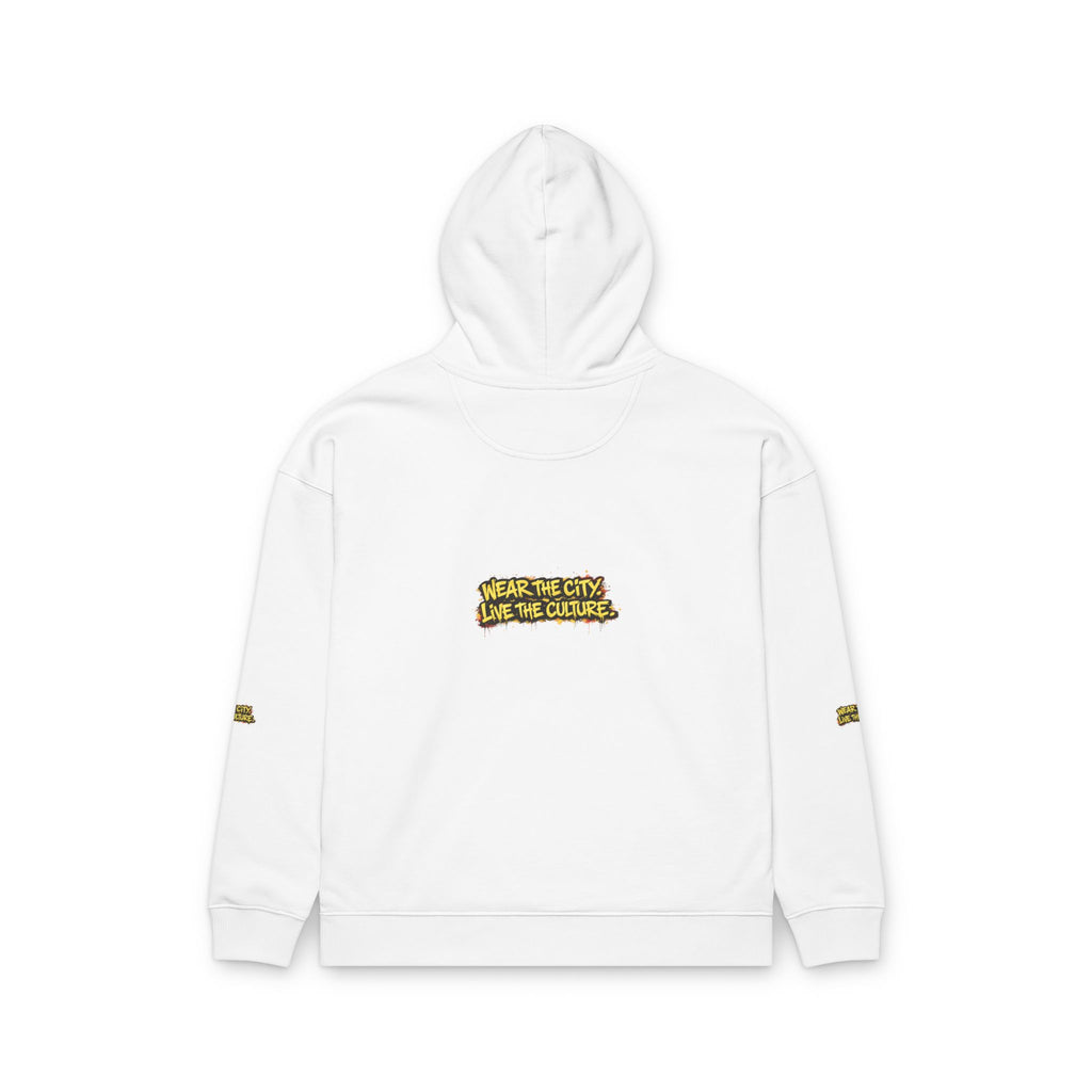 Urbanyx Crown Graffiti Hoodie — "Wear the City, Live the Culture" Organic Relaxed Sweatshirt