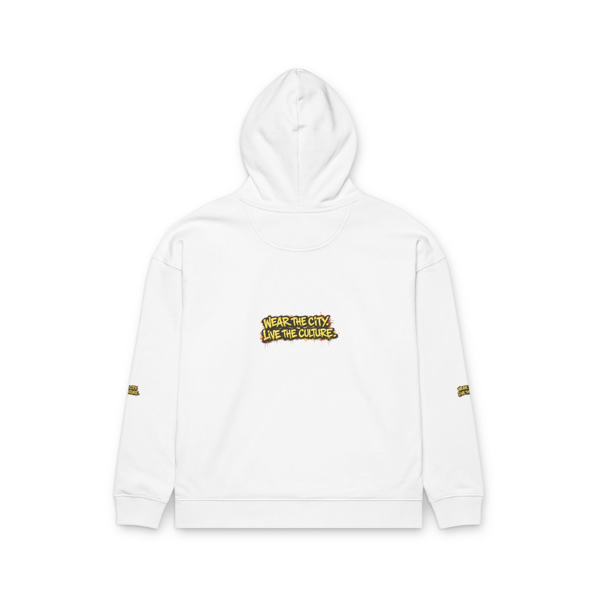 Urbanyx Crown Graffiti Hoodie — "Wear the City, Live the Culture" Organic Relaxed Sweatshirt