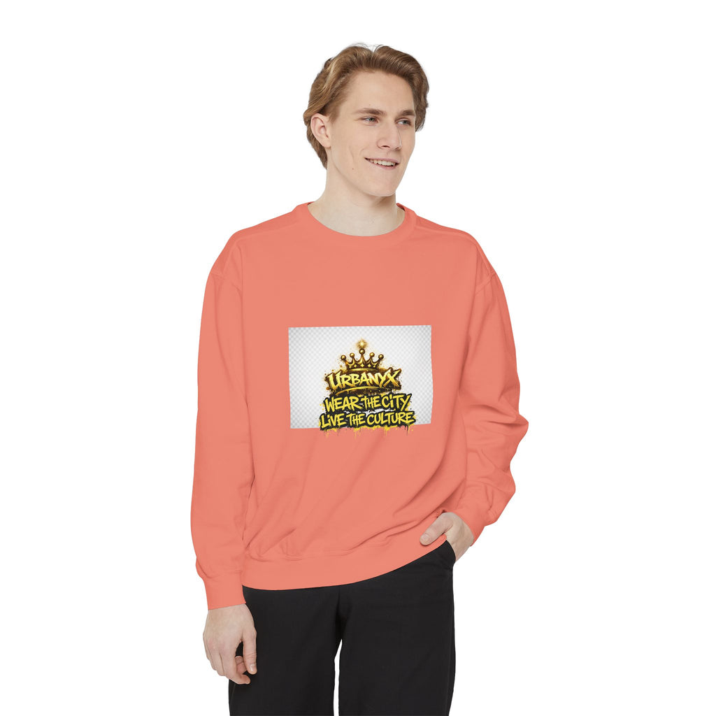 Urbanyx Crown Sweatshirt — "Wear The City Live The Culture" Graphic Crewneck