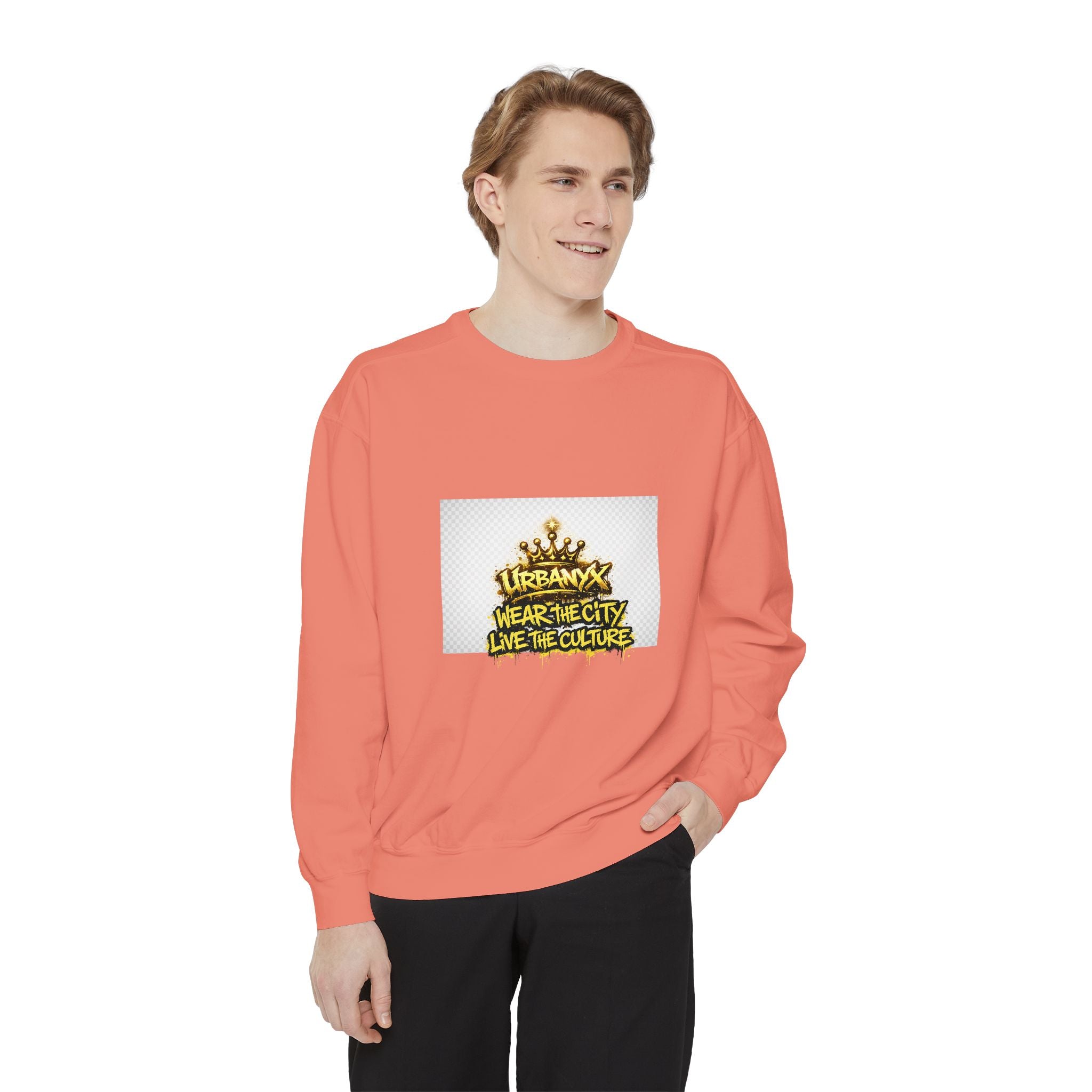 Urbanyx Crown Sweatshirt — "Wear The City Live The Culture" Graphic Crewneck
