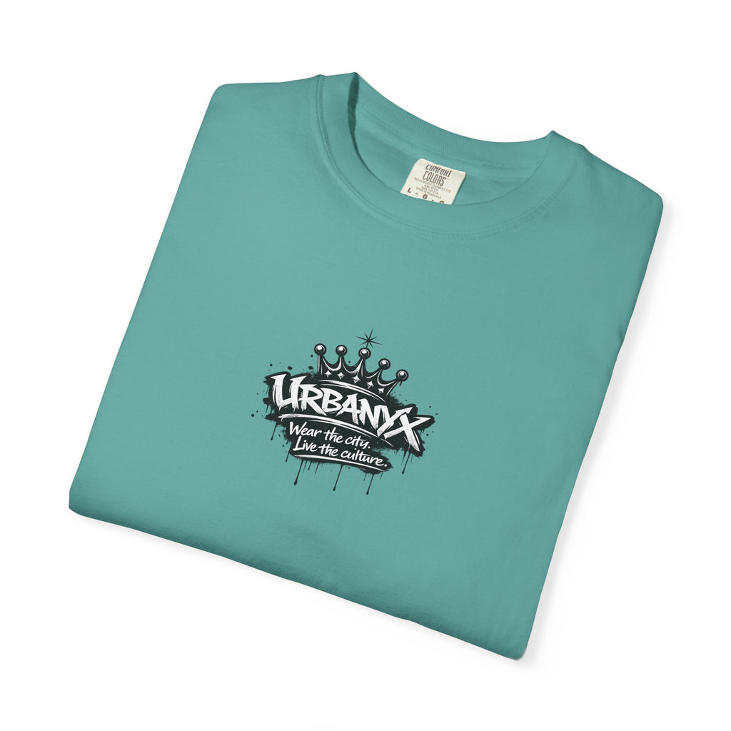 UrbanX Crown Logo T-Shirt — Small Chest Graphic Streetwear Tee
