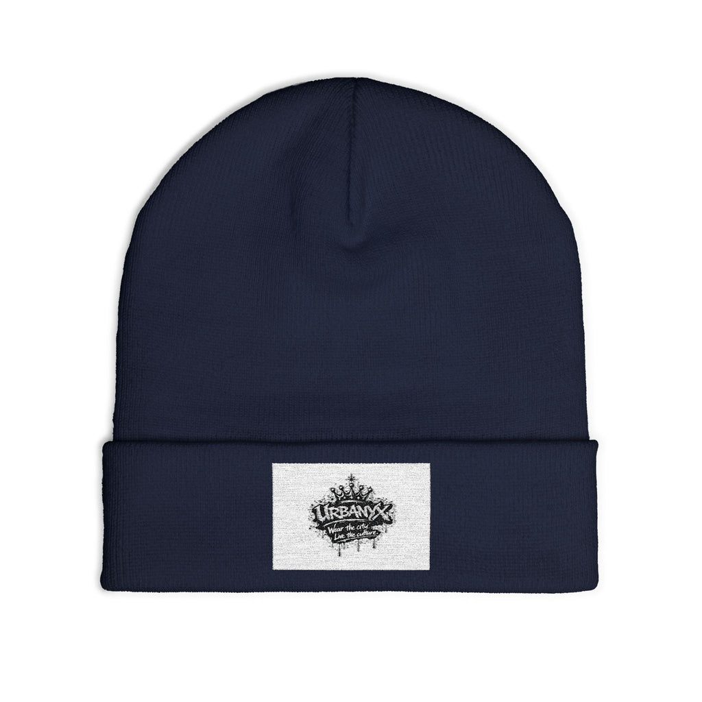 Embroidered Crown Knit Beanie – Vintage Crown Logo Winter Hat