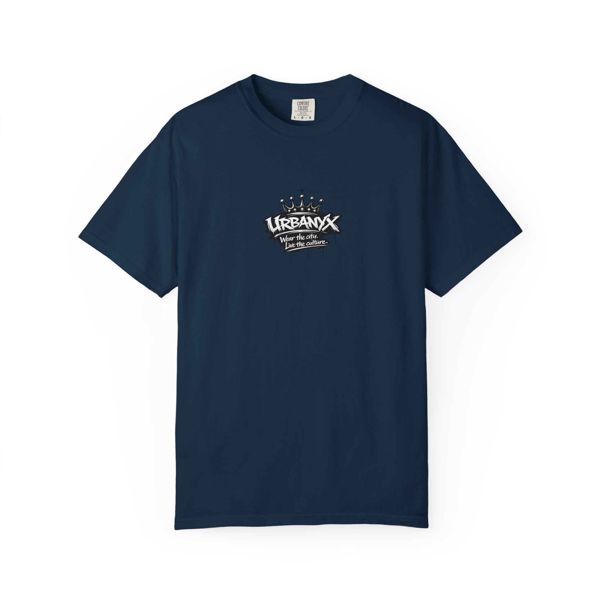 UrbanX Crown Logo T-Shirt — Small Chest Graphic Streetwear Tee