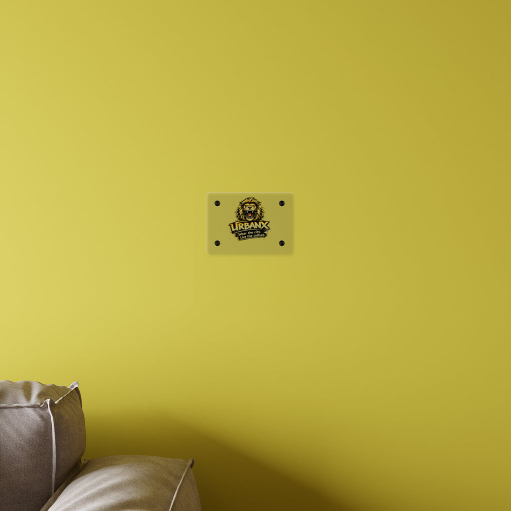 Urbanyx Acrylic Wall Art Panel — UrbanX Roaring Lion Logo Decor
