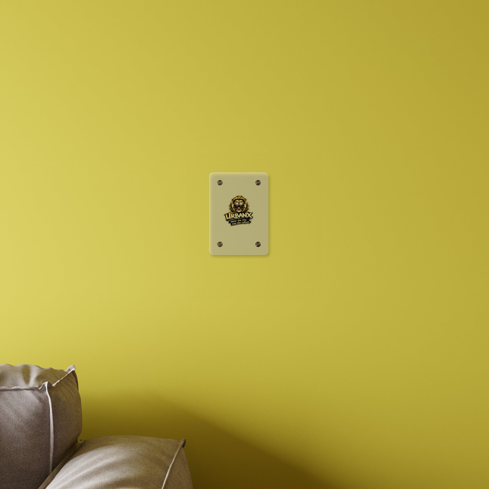 Urbanyx Acrylic Wall Art Panel — UrbanX Roaring Lion Logo Decor
