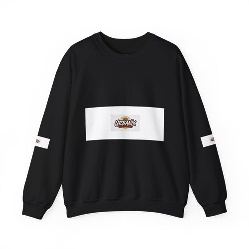 Crewneck Sweatshirt — 'Vibrant Urbanix' Logo Minimalist Streetwear