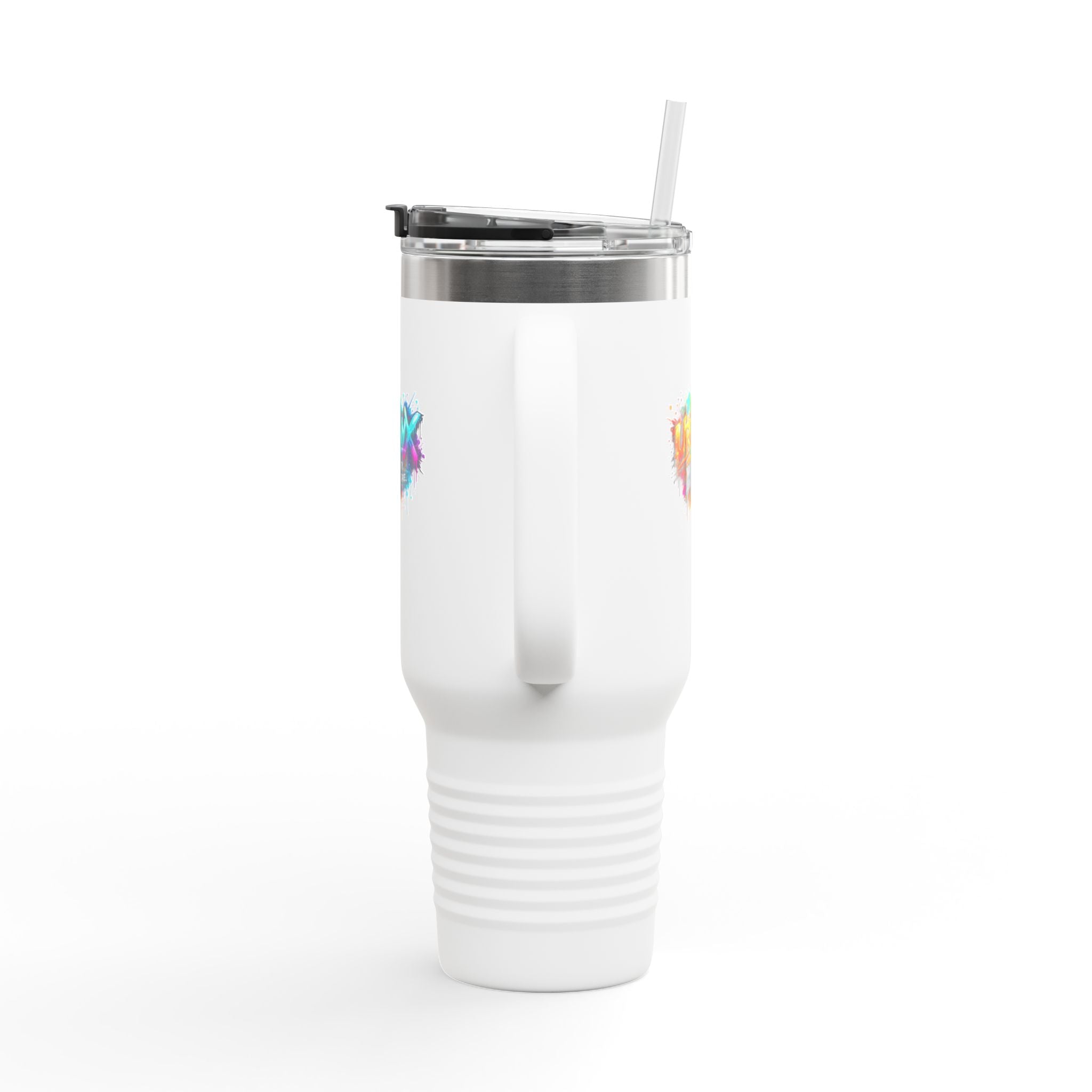 Urbanyx 40oz Insulated Travel Mug — Urban Graffiti 'Urban X' Colorful Logo