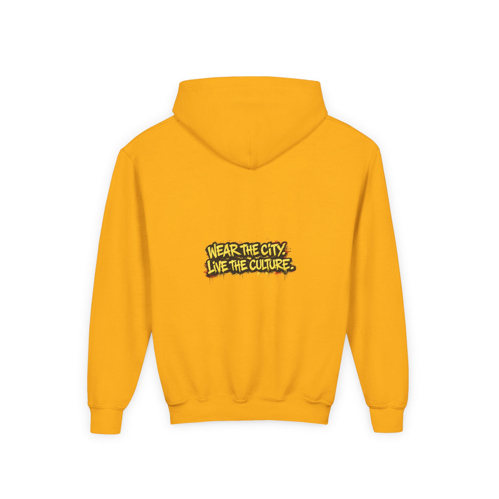 UrbanyX Youth Hoodie — UrbanX Graffiti Crown "Wear the City, Live the Culture" Streetwear
