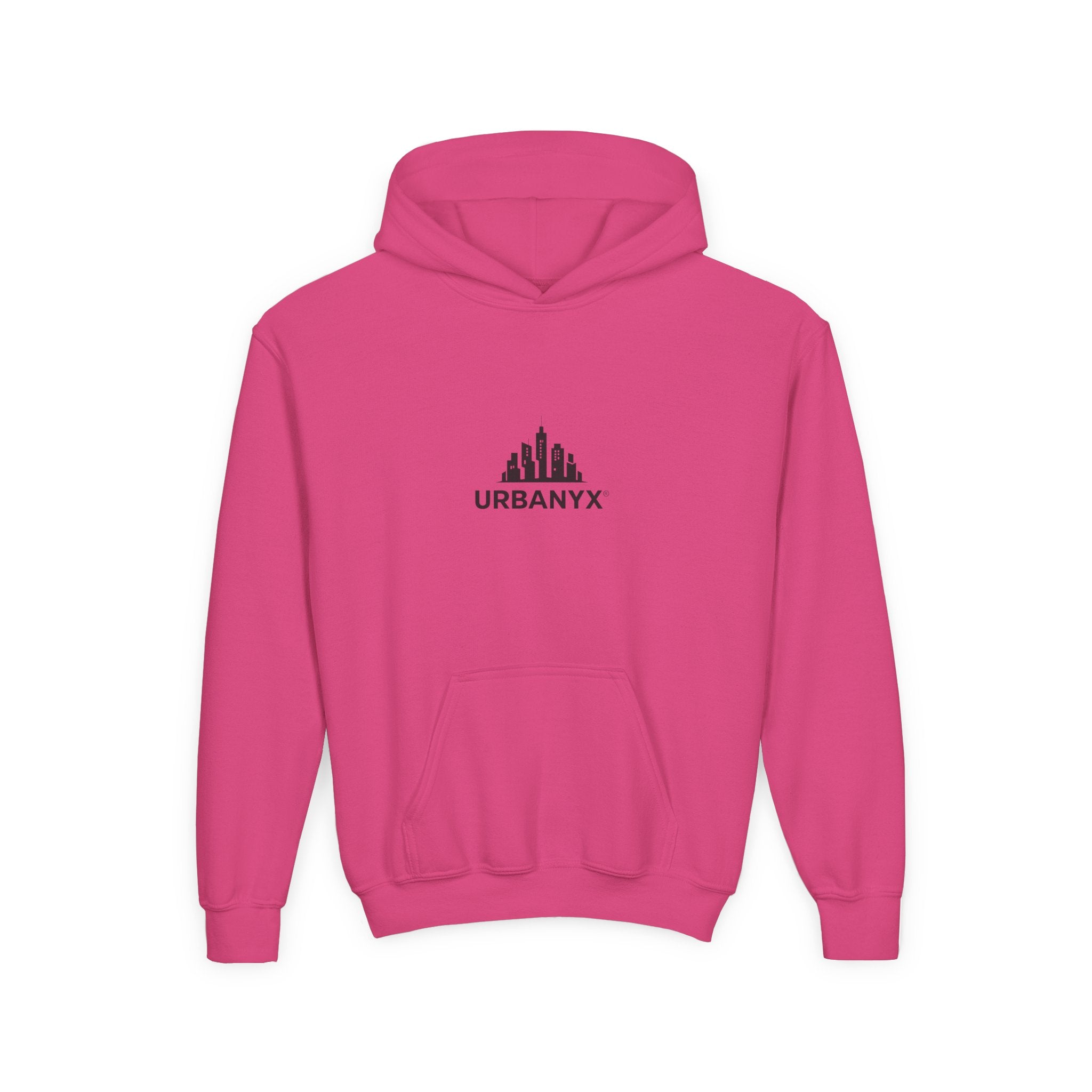 Urbanyx Kids Hoodie — UrbanX Logo Front & Colorful Graffiti Back Youth Sweatshirt