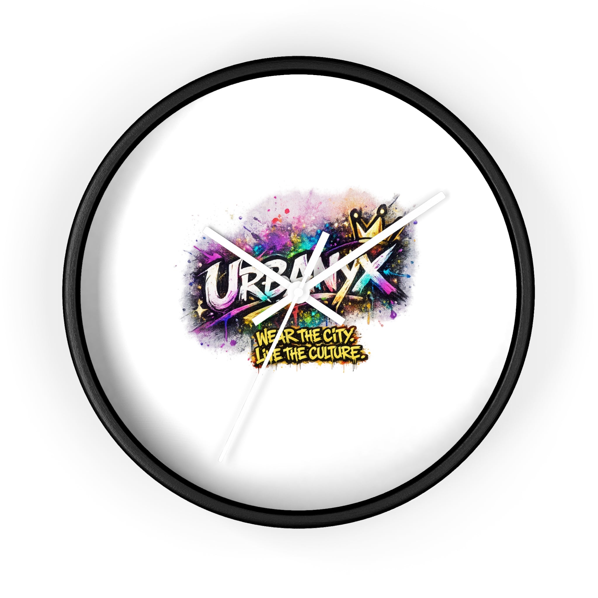 Urbanyx Graffiti Wall Clock — Colorful Street Art Timepiece