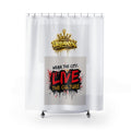 Urban Graffiti Shower Curtain – "Wear the City. Live the Culture" Street Art Bath Decor