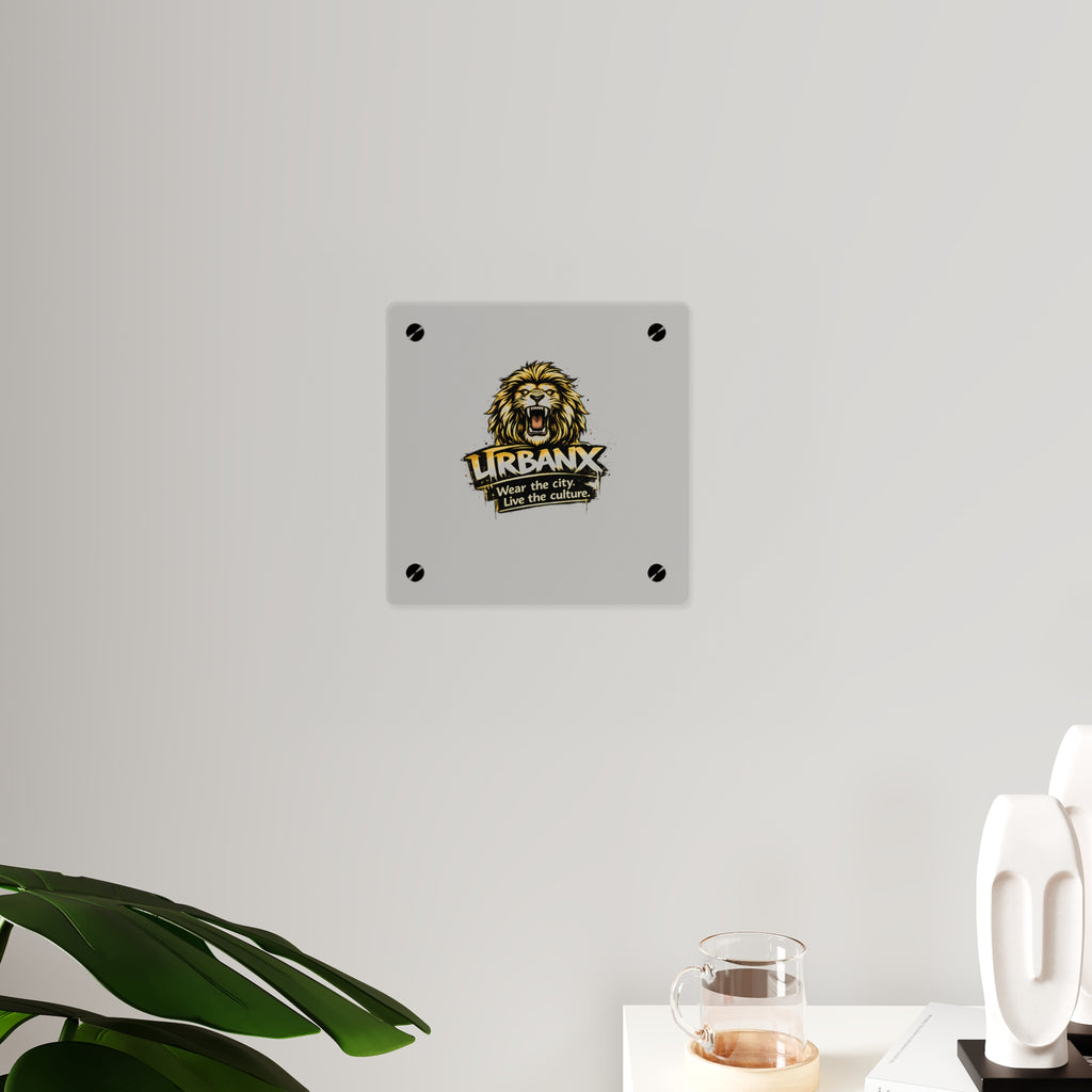 Urbanyx Acrylic Wall Art Panel — UrbanX Roaring Lion Logo Decor